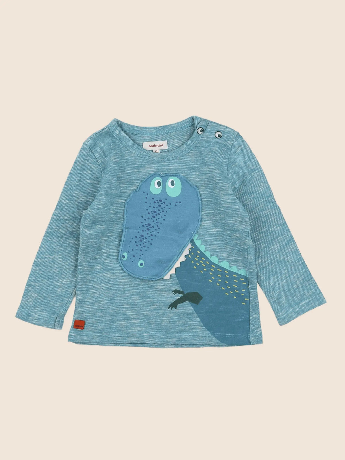 Catimini - tee-shirt bleu - 12 mois