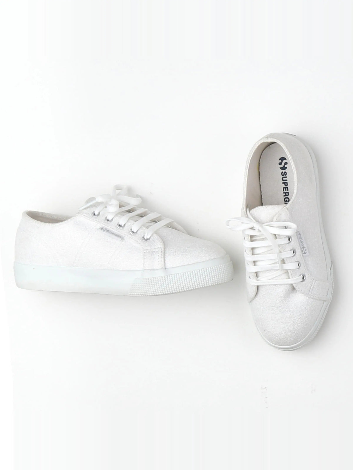 Superga - tennis à scratch/ lacets blanc (neuf) - pointure 34