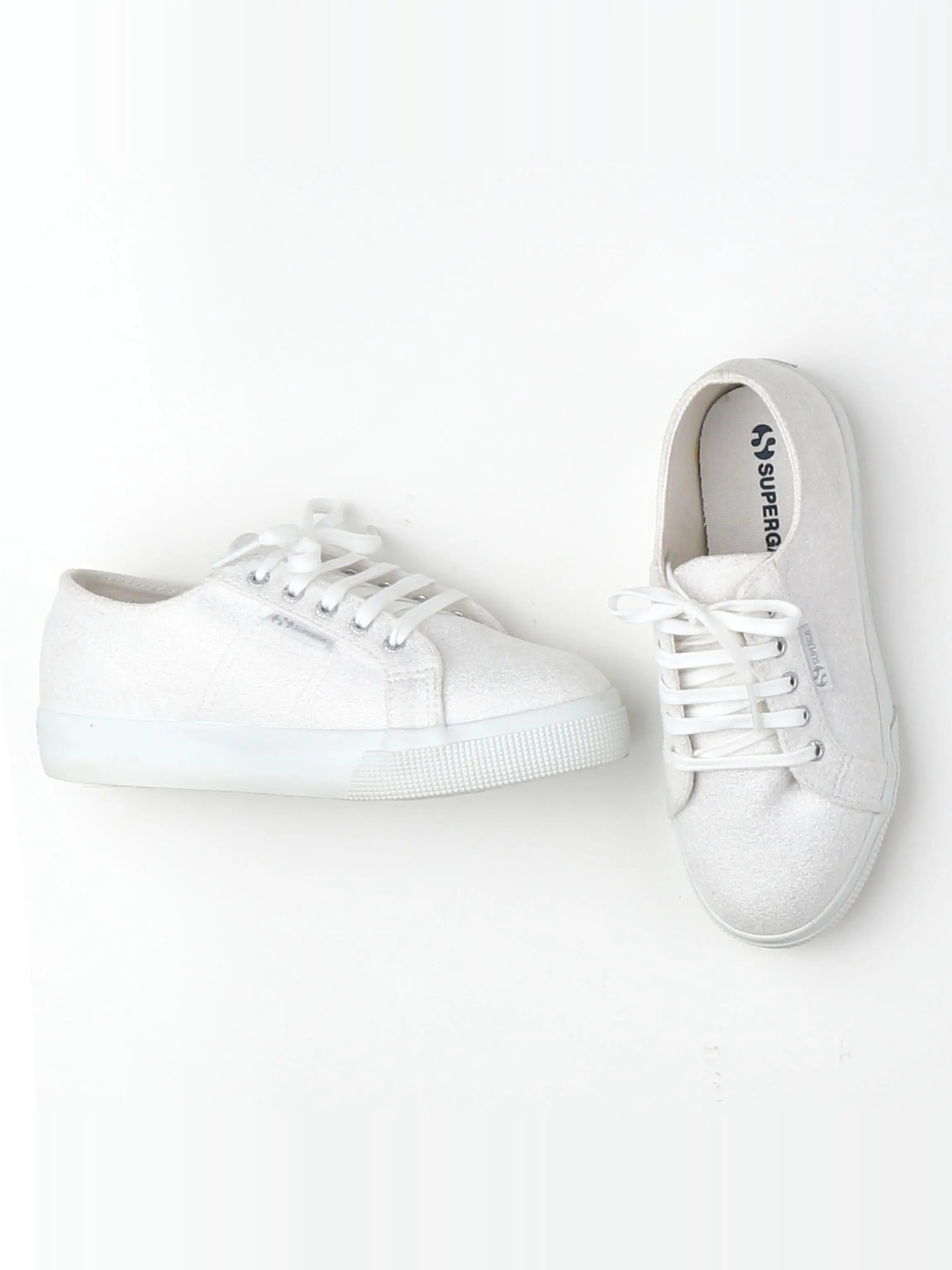 Superga - tennis à scratch/ lacets blanc (neuf) - pointure 34