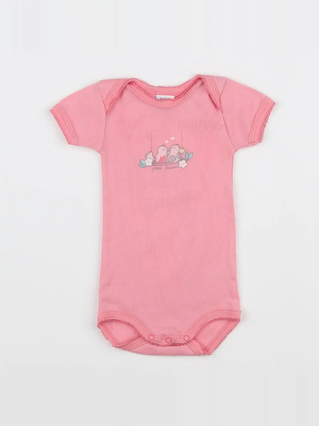 Petit Bateau - body rose - 3 mois