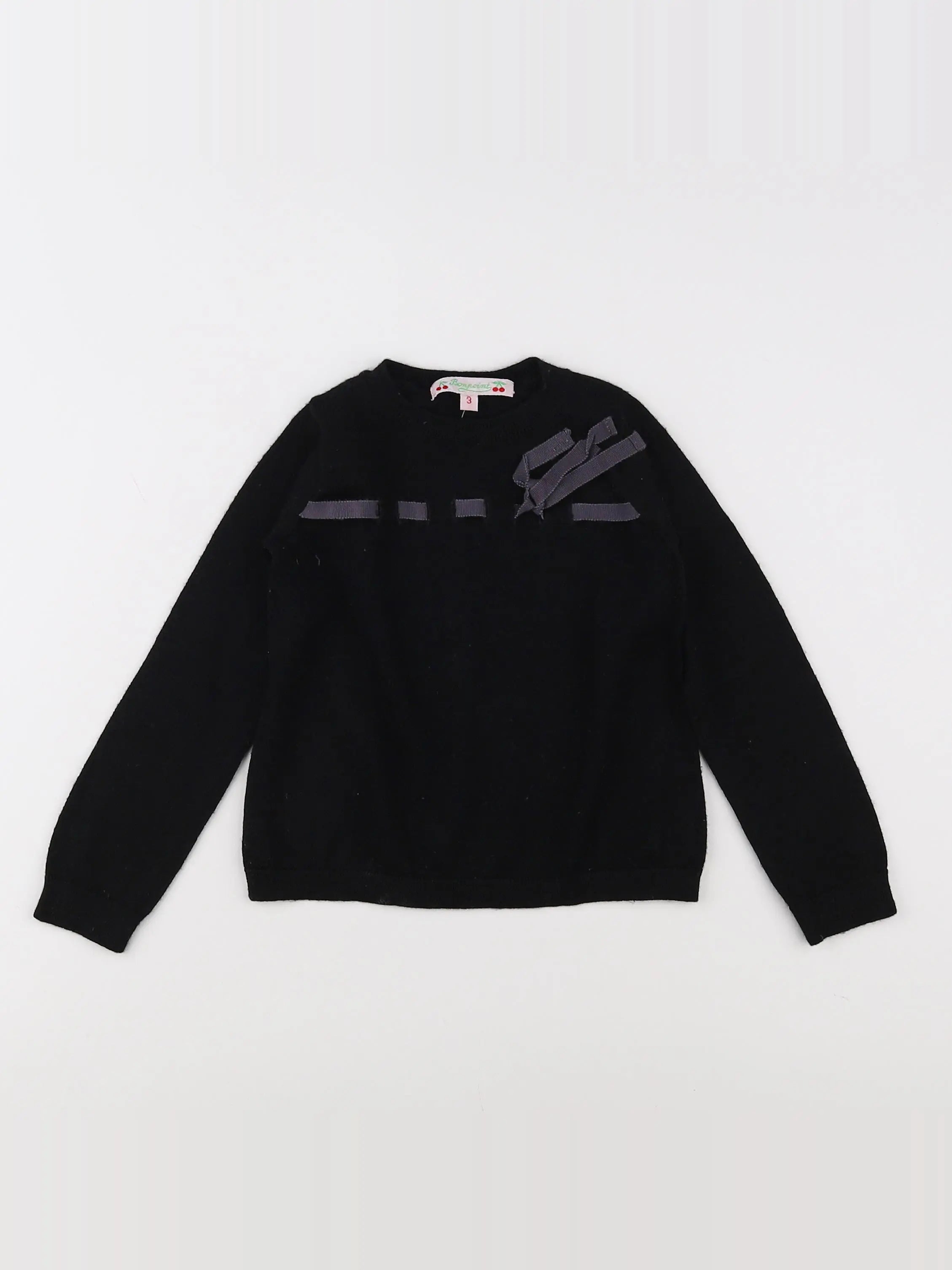 Bonpoint - pull noir - 3 mois
