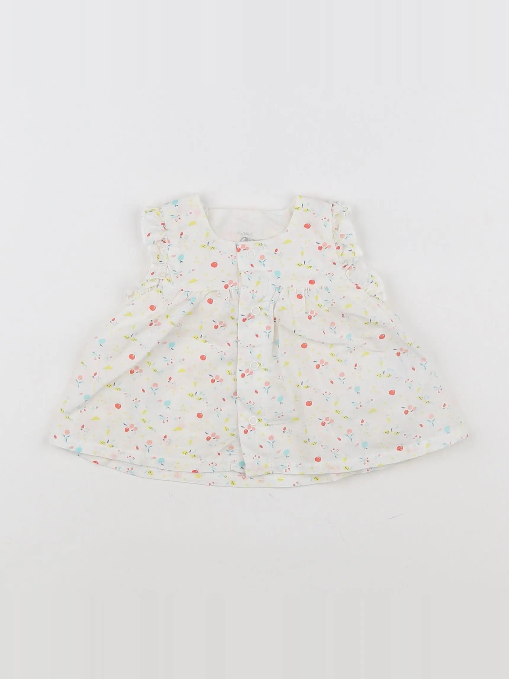 Petit Bateau - blouse blanc - 3 mois