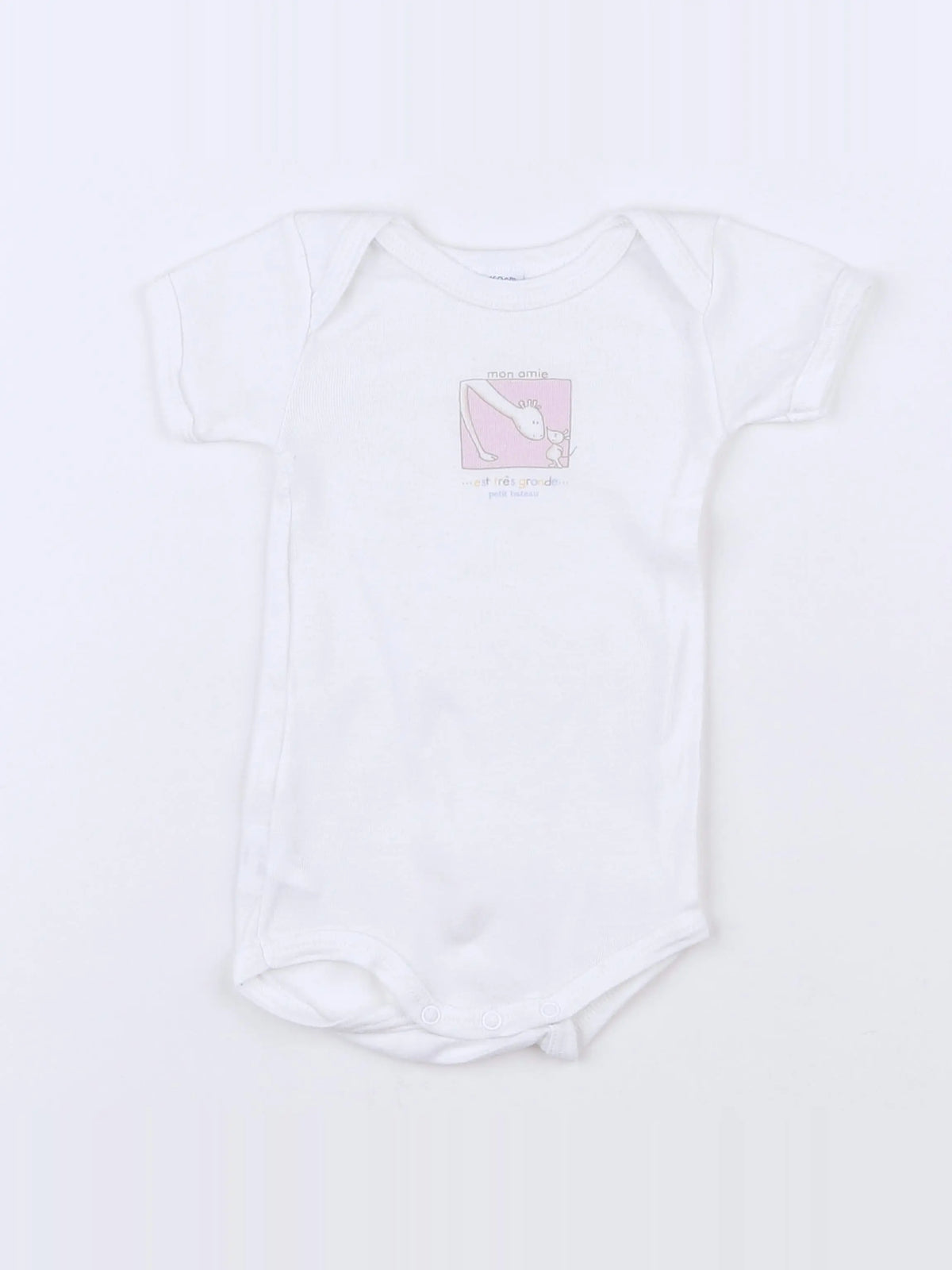 Petit Bateau - body blanc - 3 mois