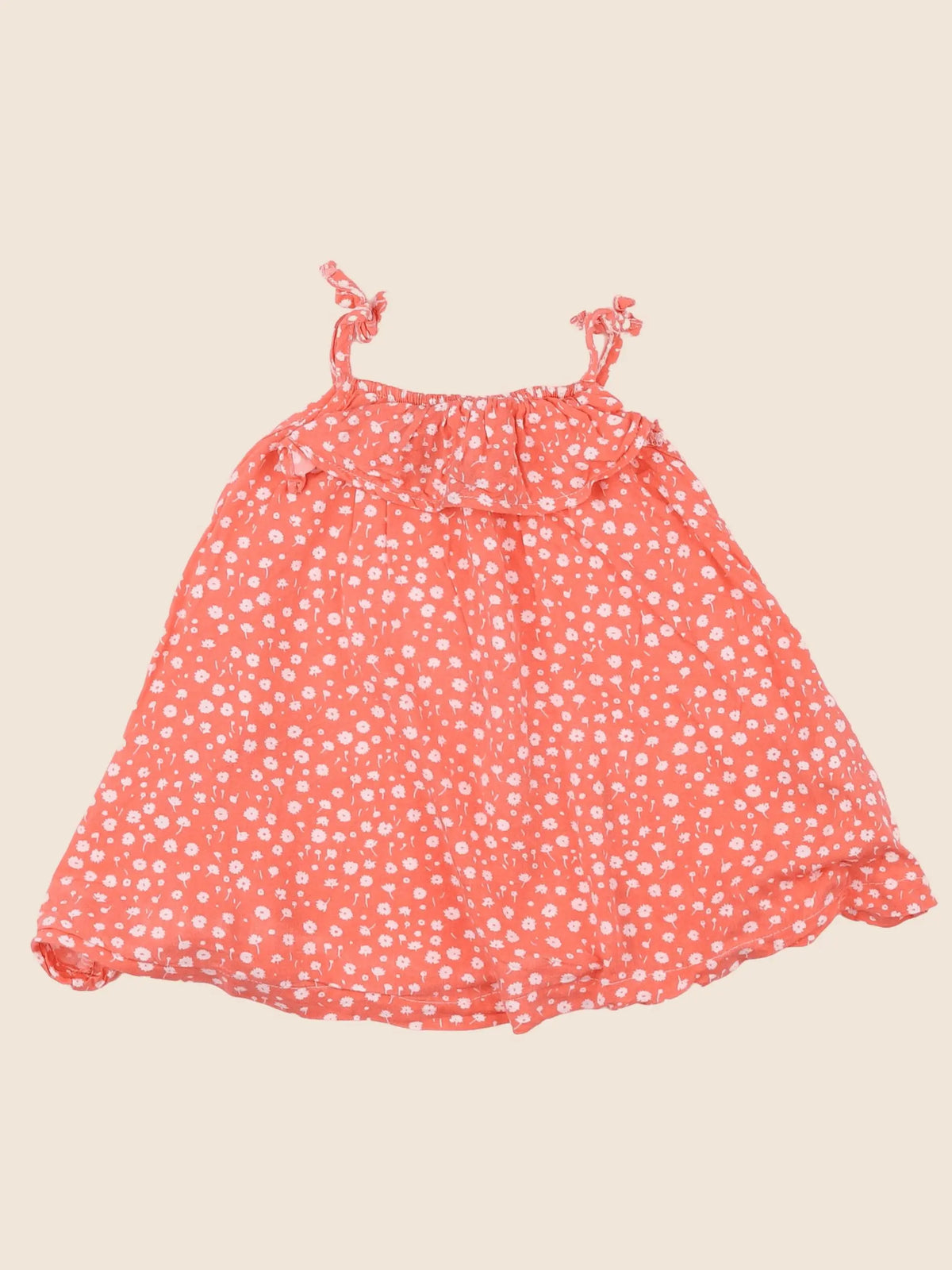 Vertbaudet - robe orange - 12 mois