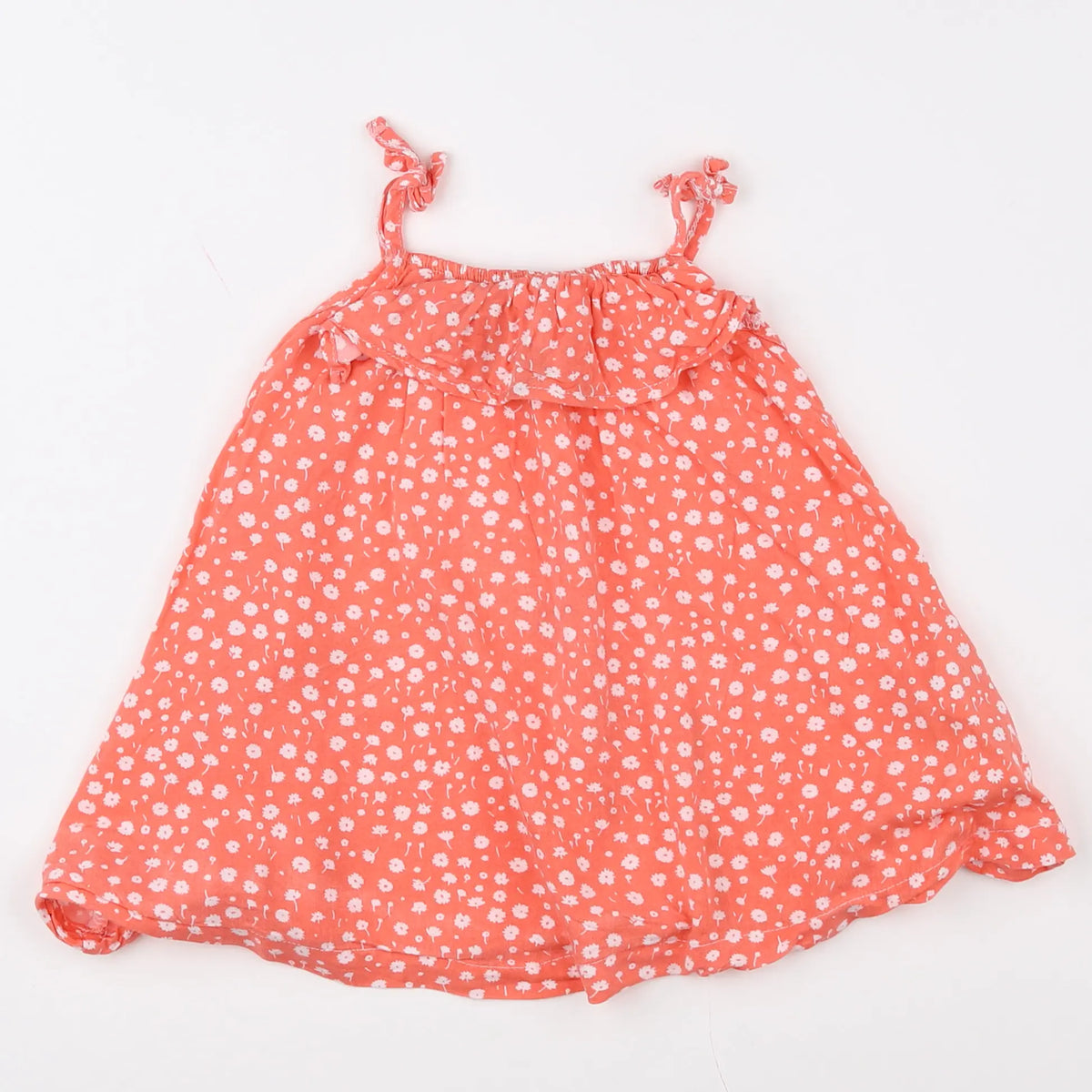 Vertbaudet - robe orange - 12 mois