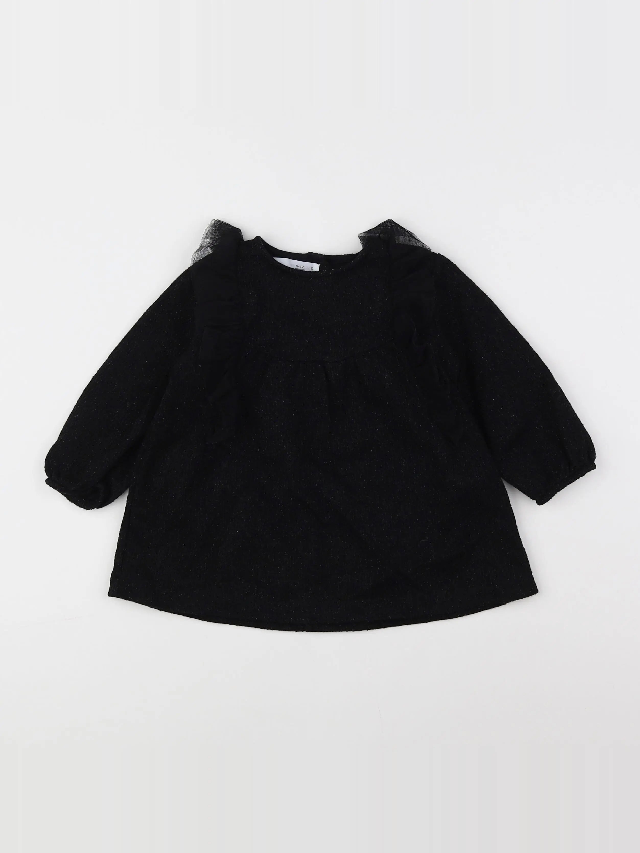 Zara - robe noir - 9/12 mois
