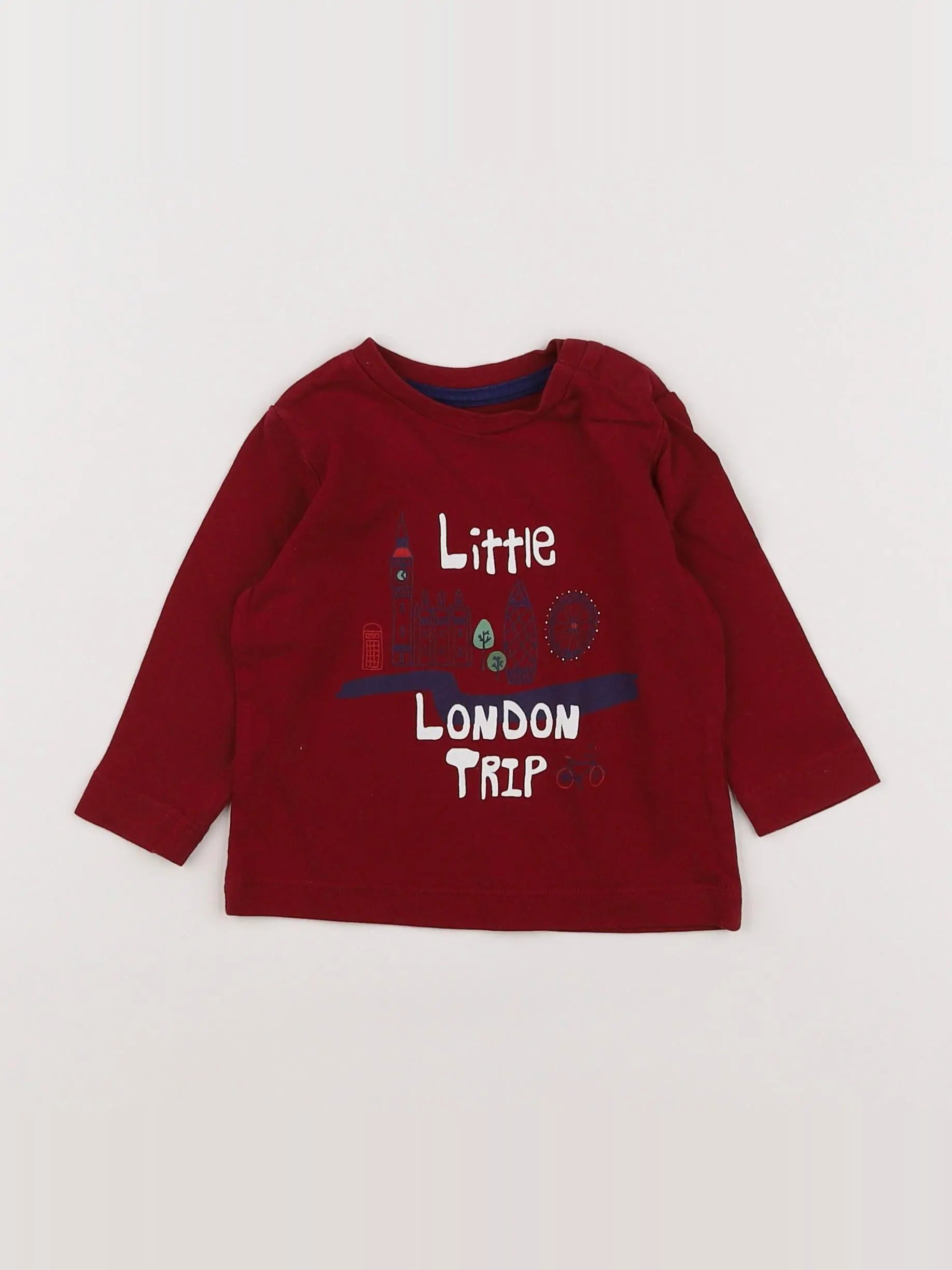 Boutchou - tee-shirt rouge - 6 mois