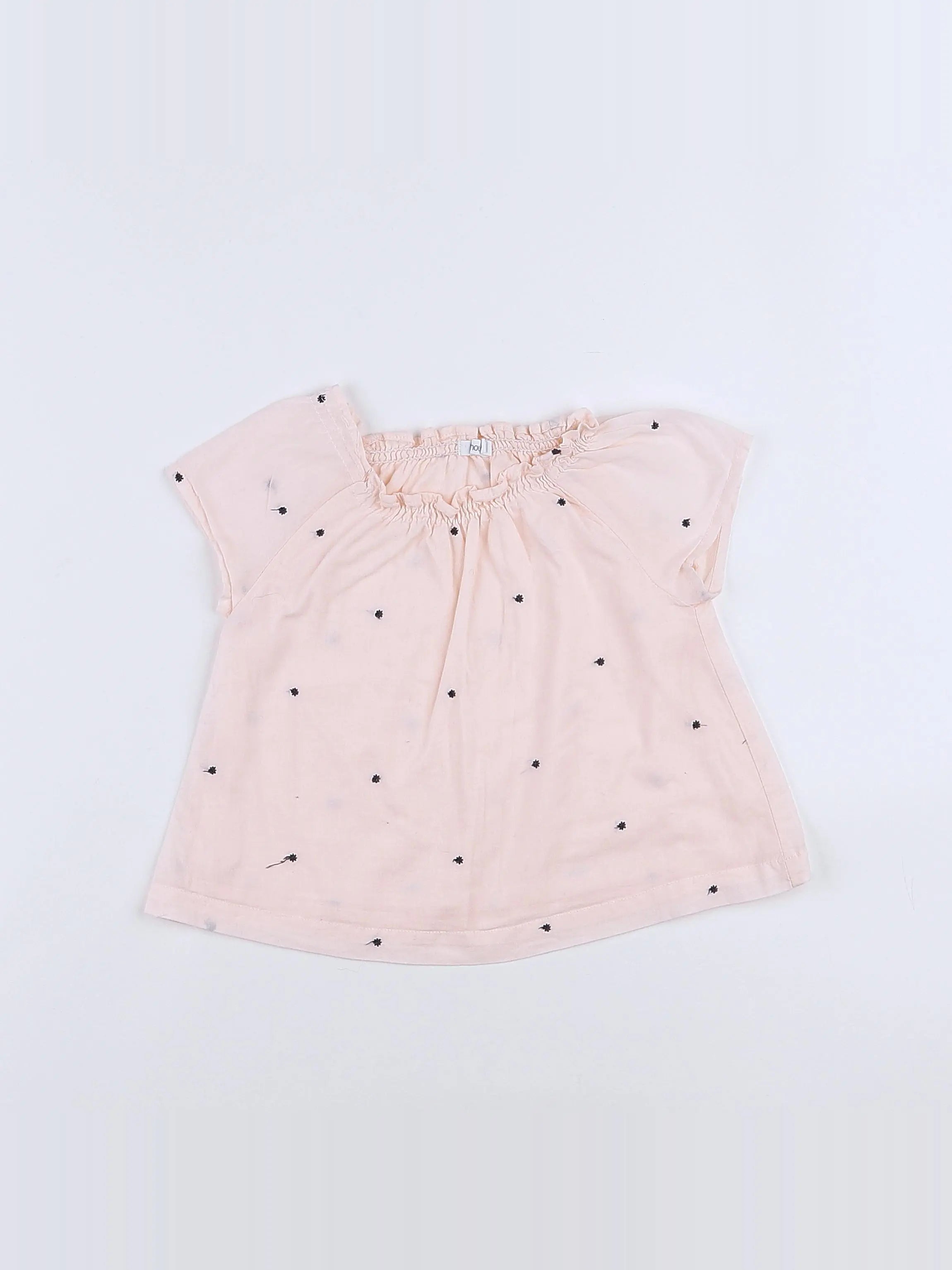 Boutchou - blouse rose - 9 mois