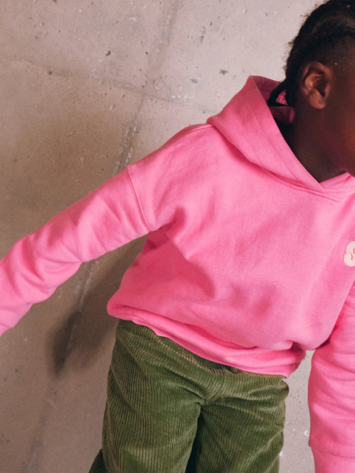 Le Sweat Capuche Rose Bonbon