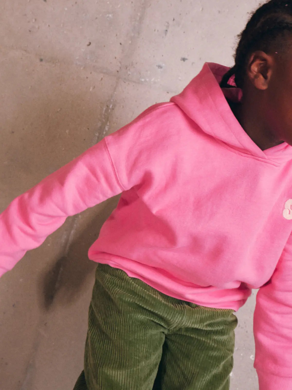 Le Sweat Capuche Rose Bonbon