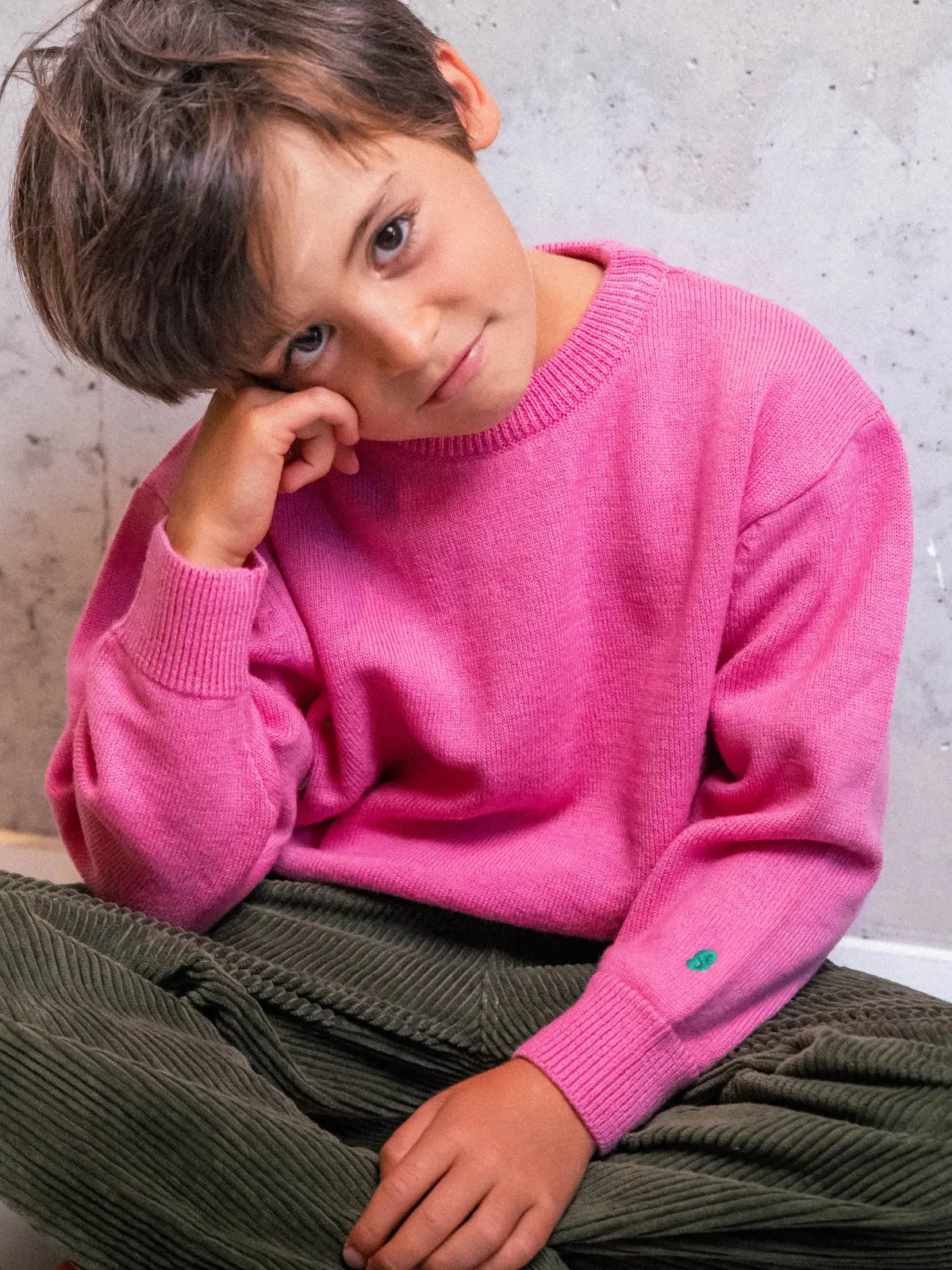 Le Pull 100% laine Rose Bonbon