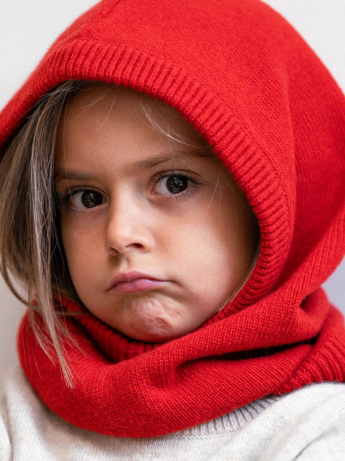 La Cagoule 100% laine Tomato