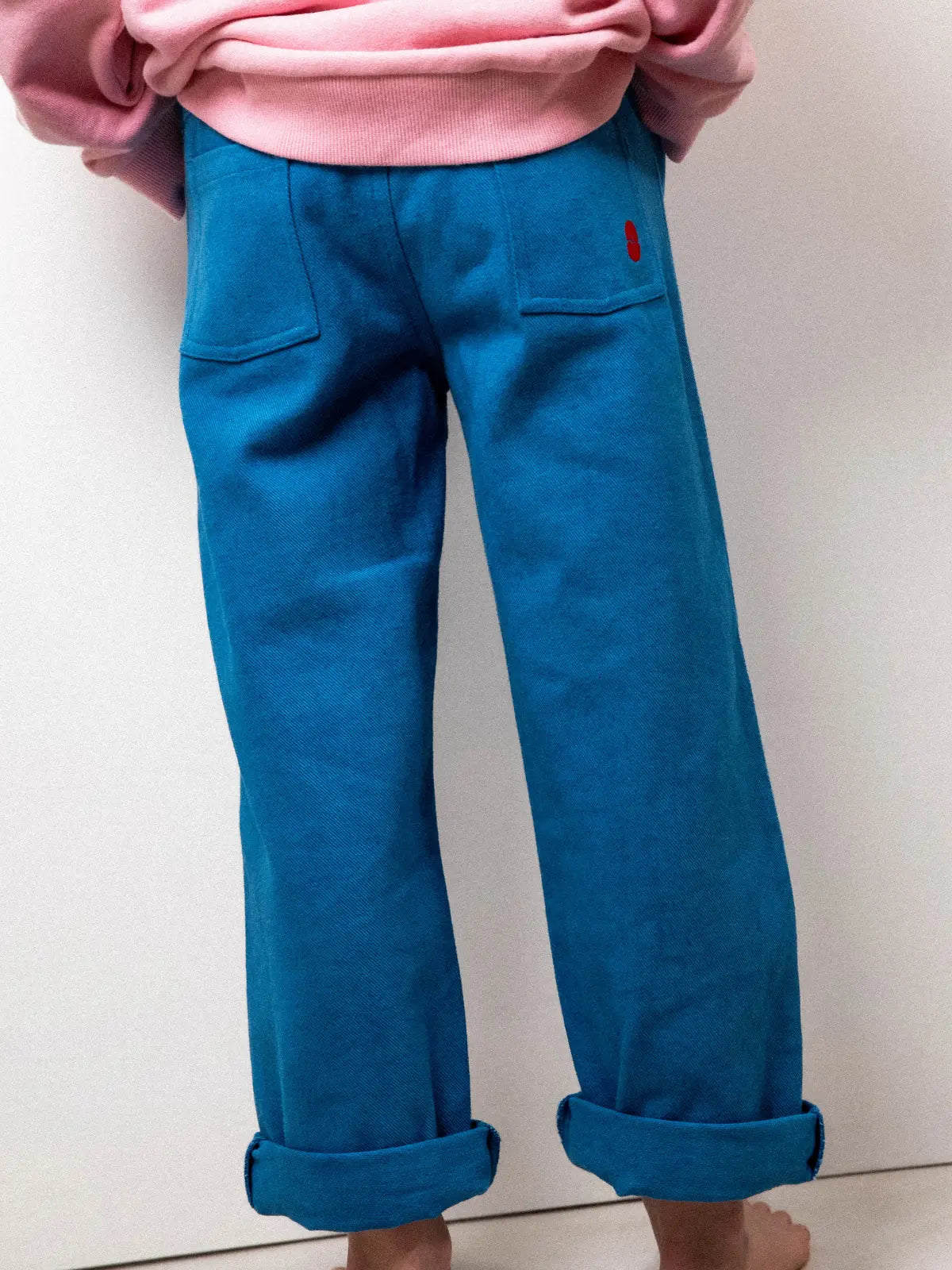 Le Pantalon en toile Bleu mécano