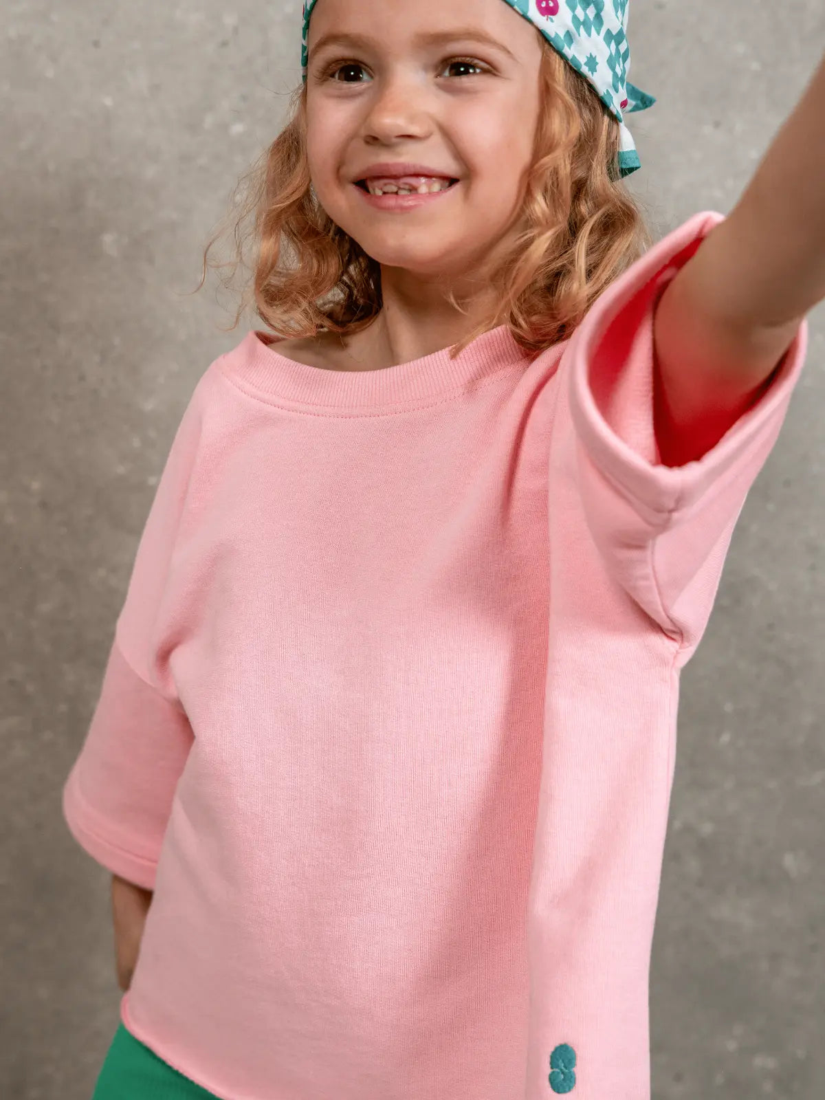 Le Tee-shirt sweat Rose malabar