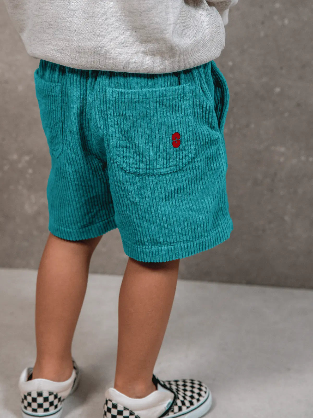 Le Bermuda velours Vert canard