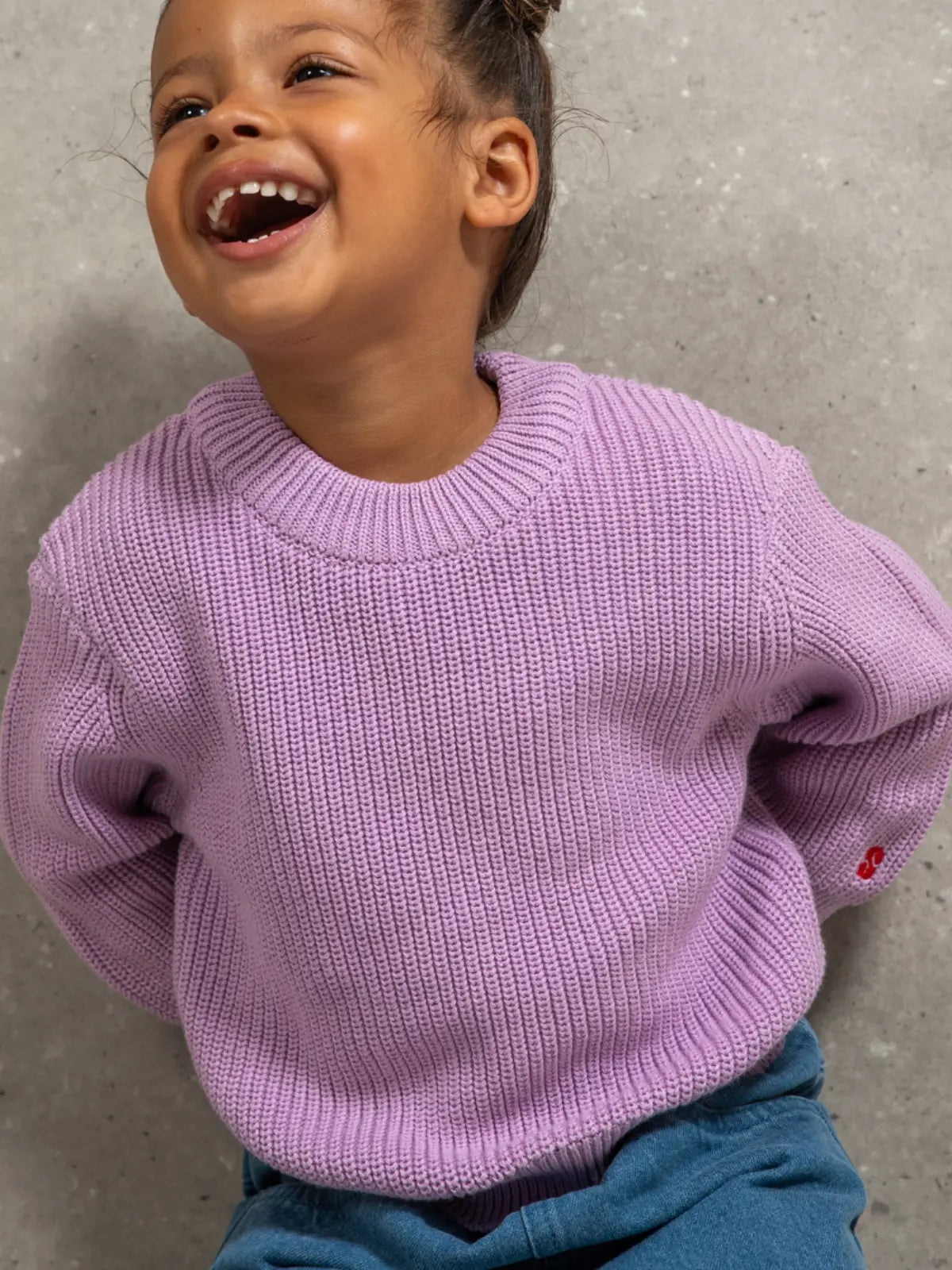 Le pull 100% coton  Lilas