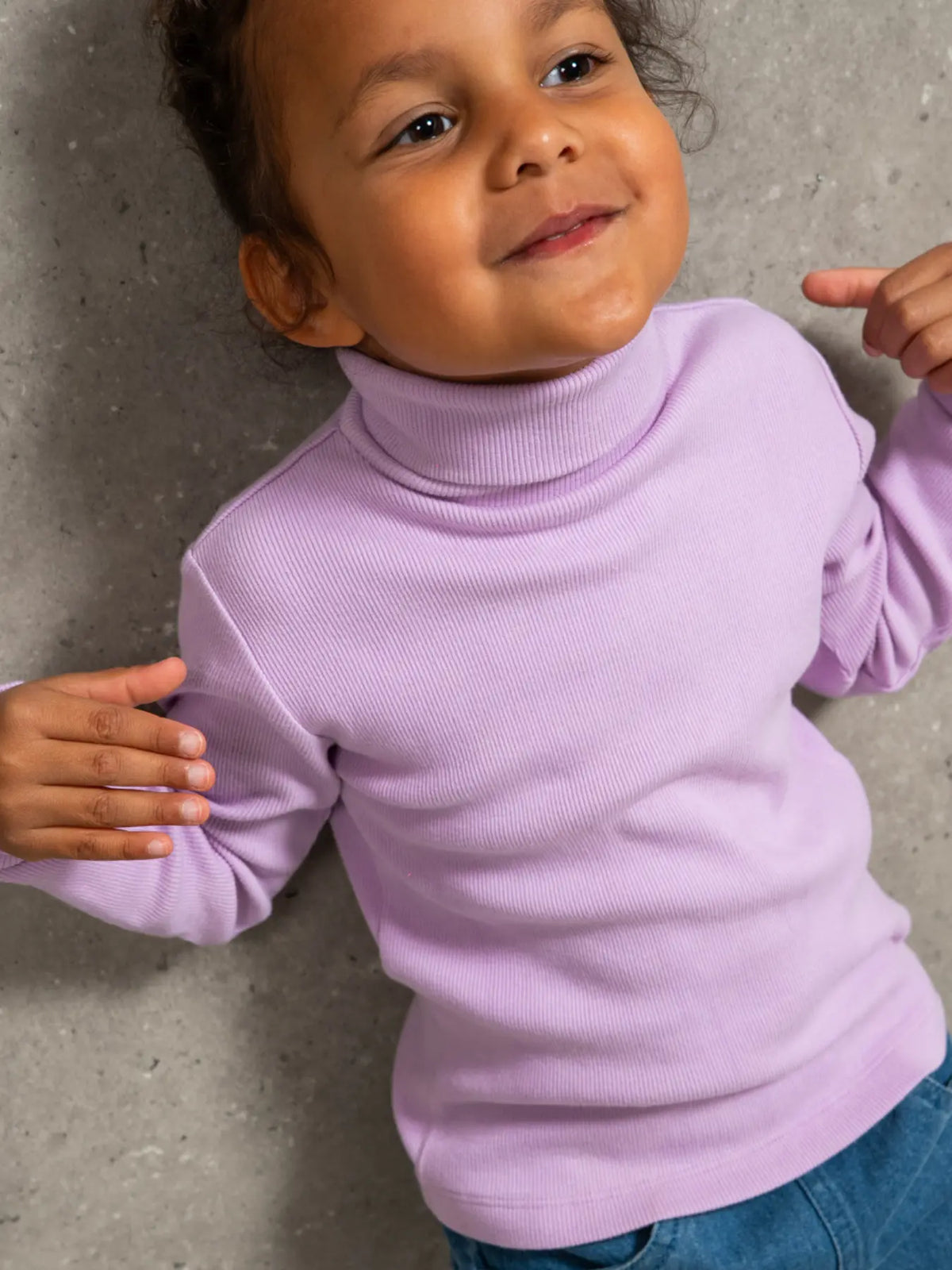 Le sous-pull côtelé Lilas