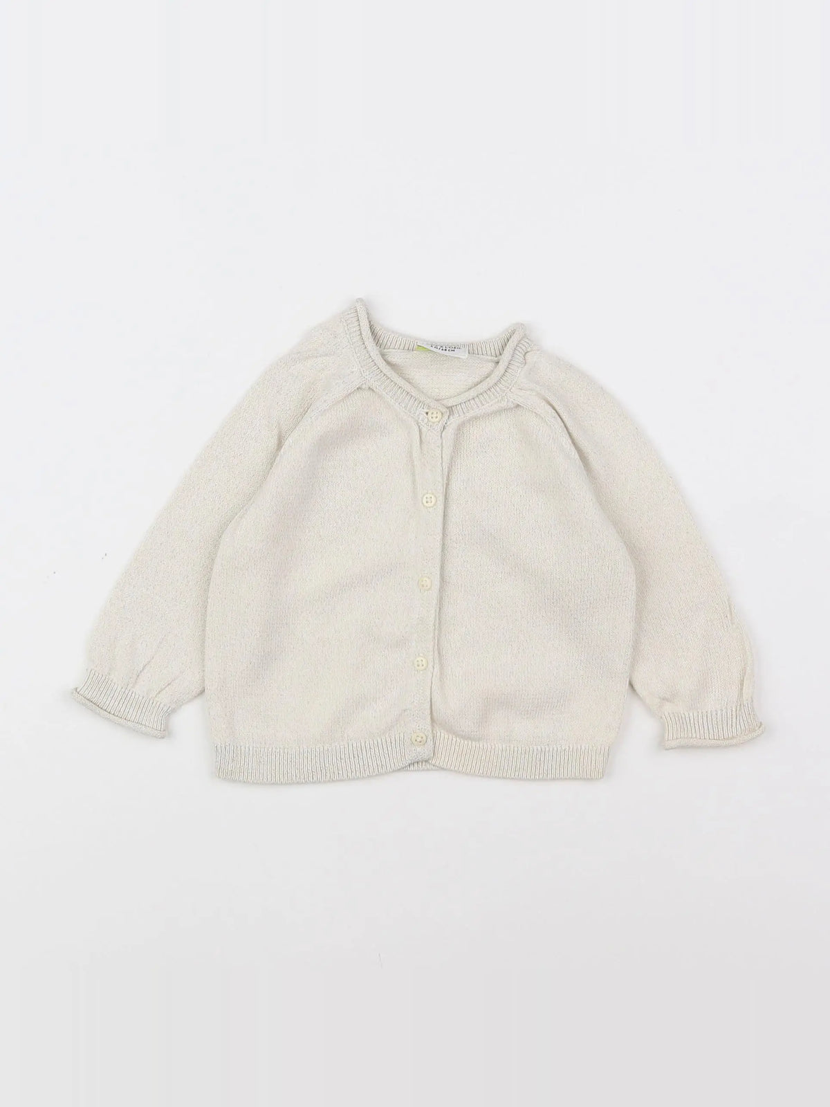 Tape à l'oeil - gilet blanc, or - 6 mois
