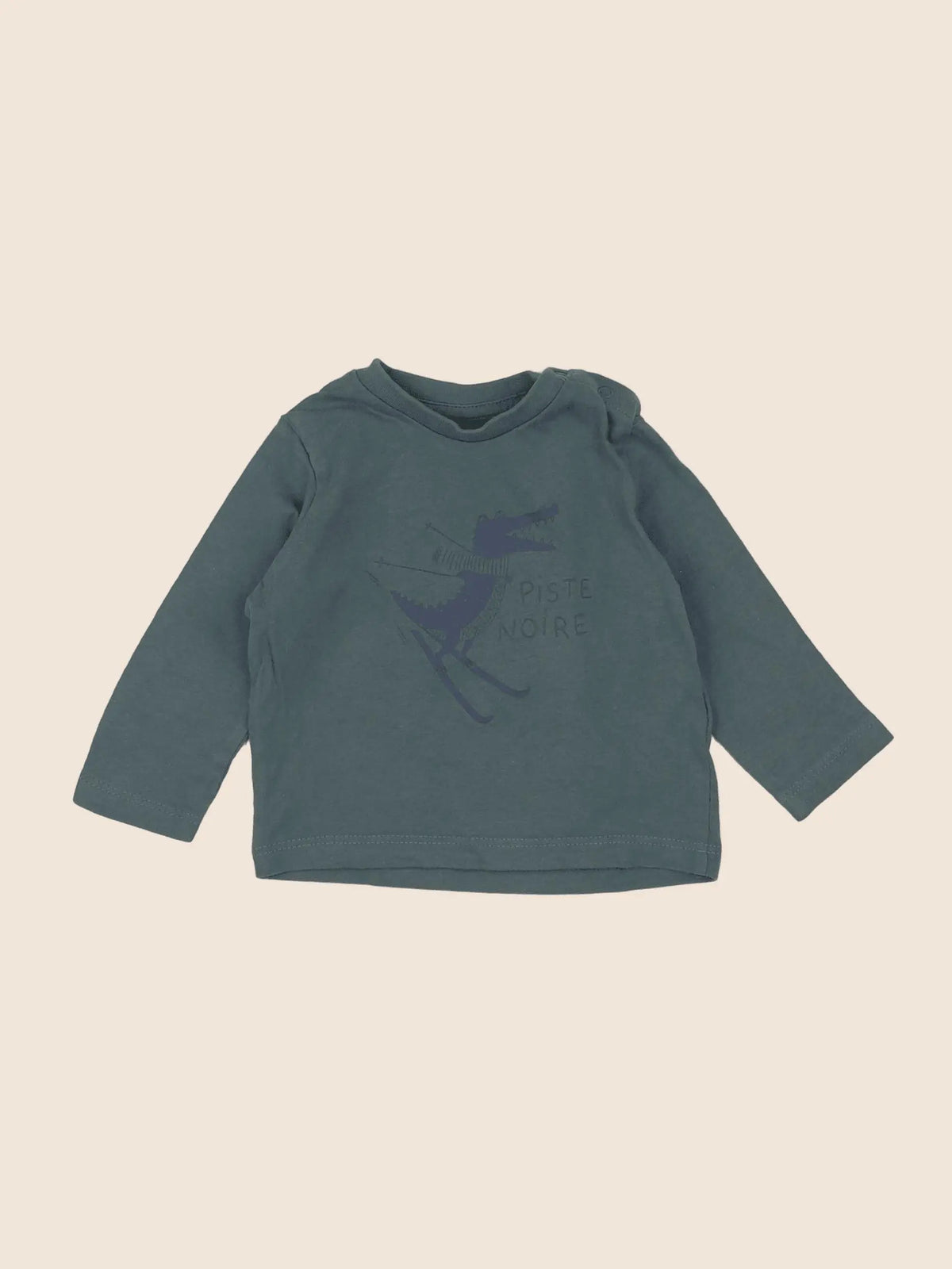 Vertbaudet - sweat vert - 3 mois