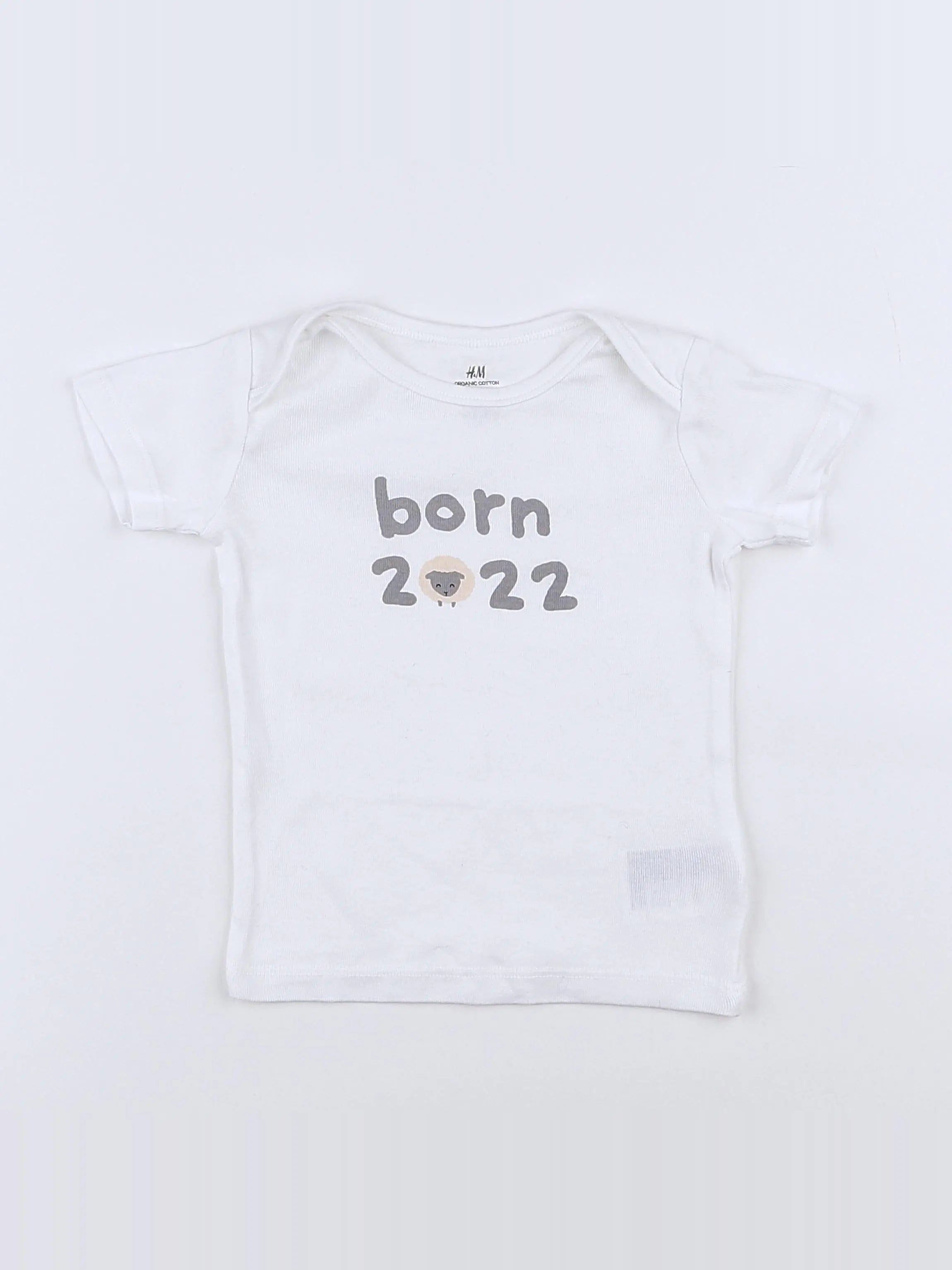 H&M - maillot de corps blanc - 9 mois