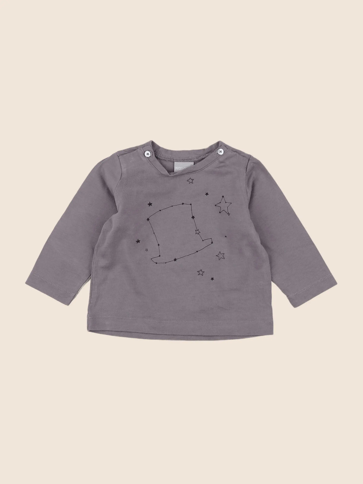 Natalys - tee-shirt gris - 6 mois