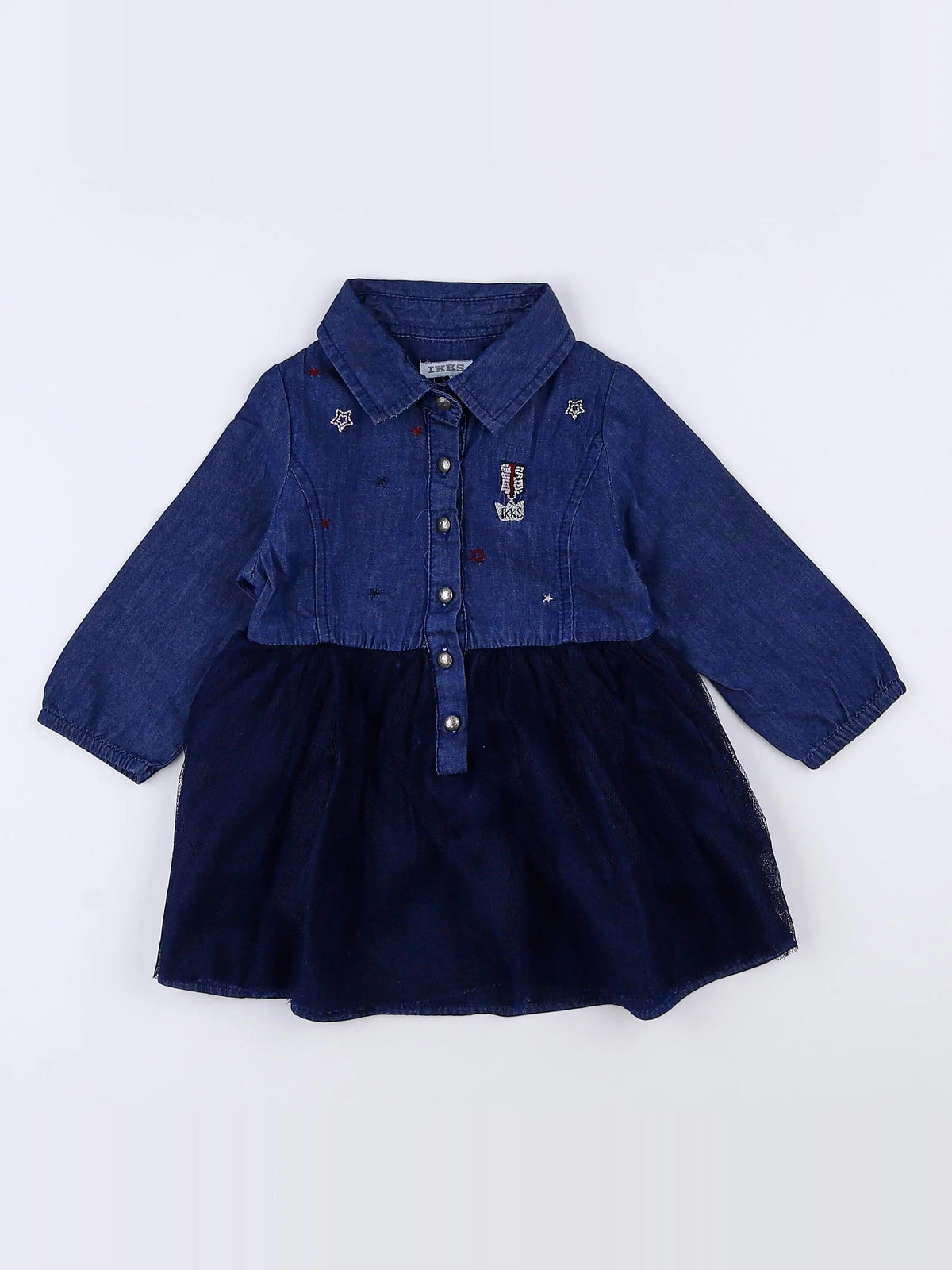 IKKS - robe bleu - 12 mois