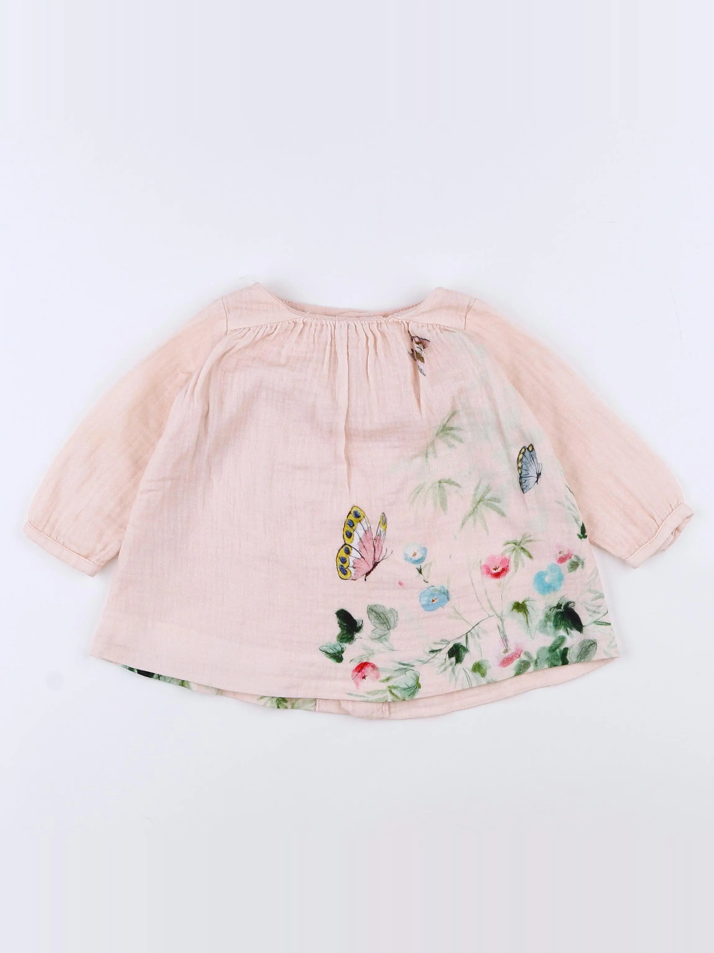 Zara - robe rose - 3/6 mois