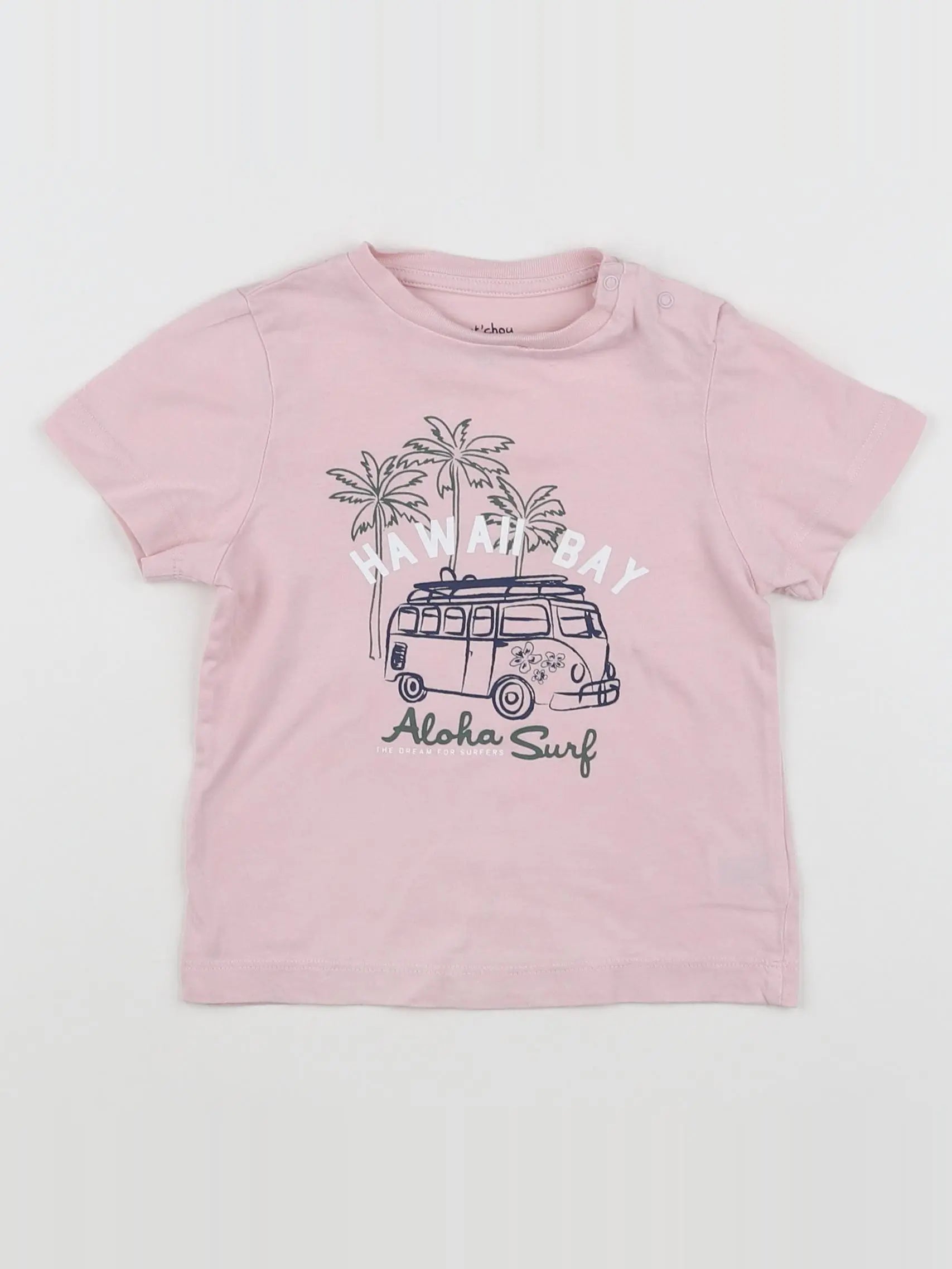 Boutchou - tee-shirt rose - 12 mois