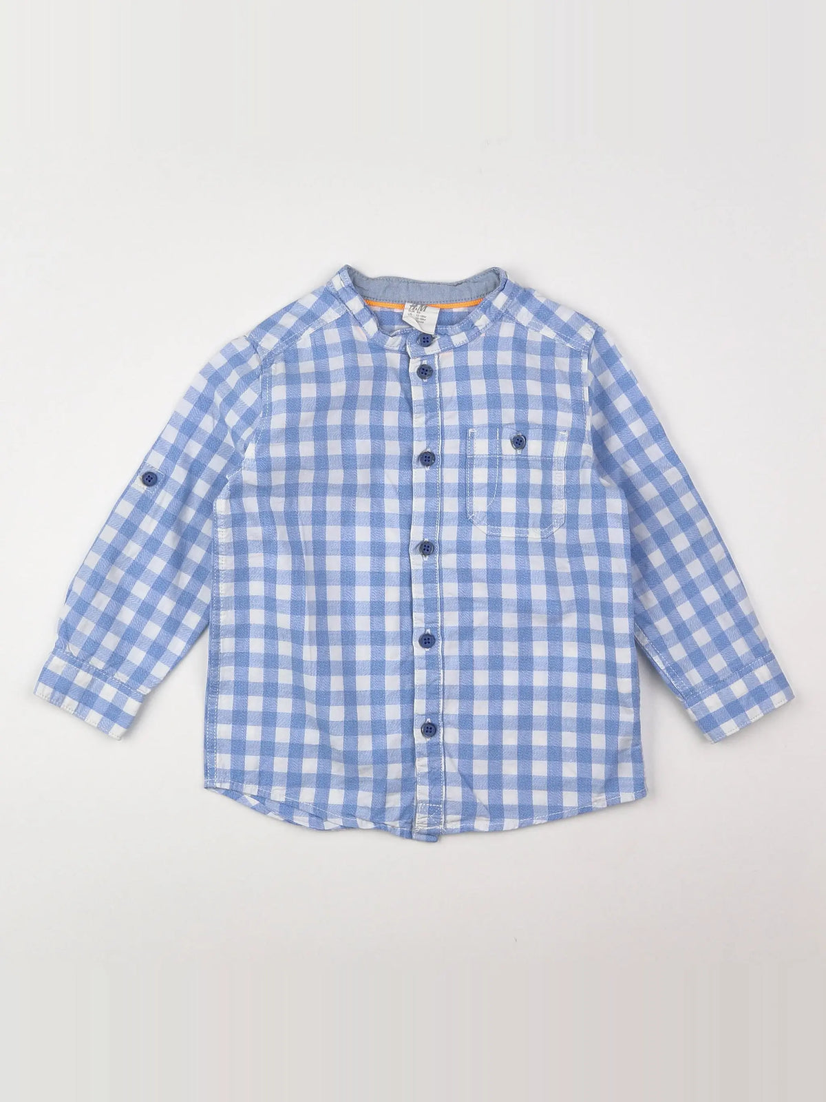 H&M - chemise bleu - 12/18 mois