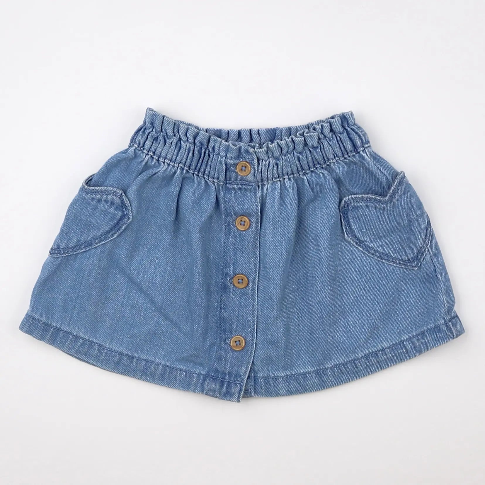 Vertbaudet - jupe bleu - 12 mois