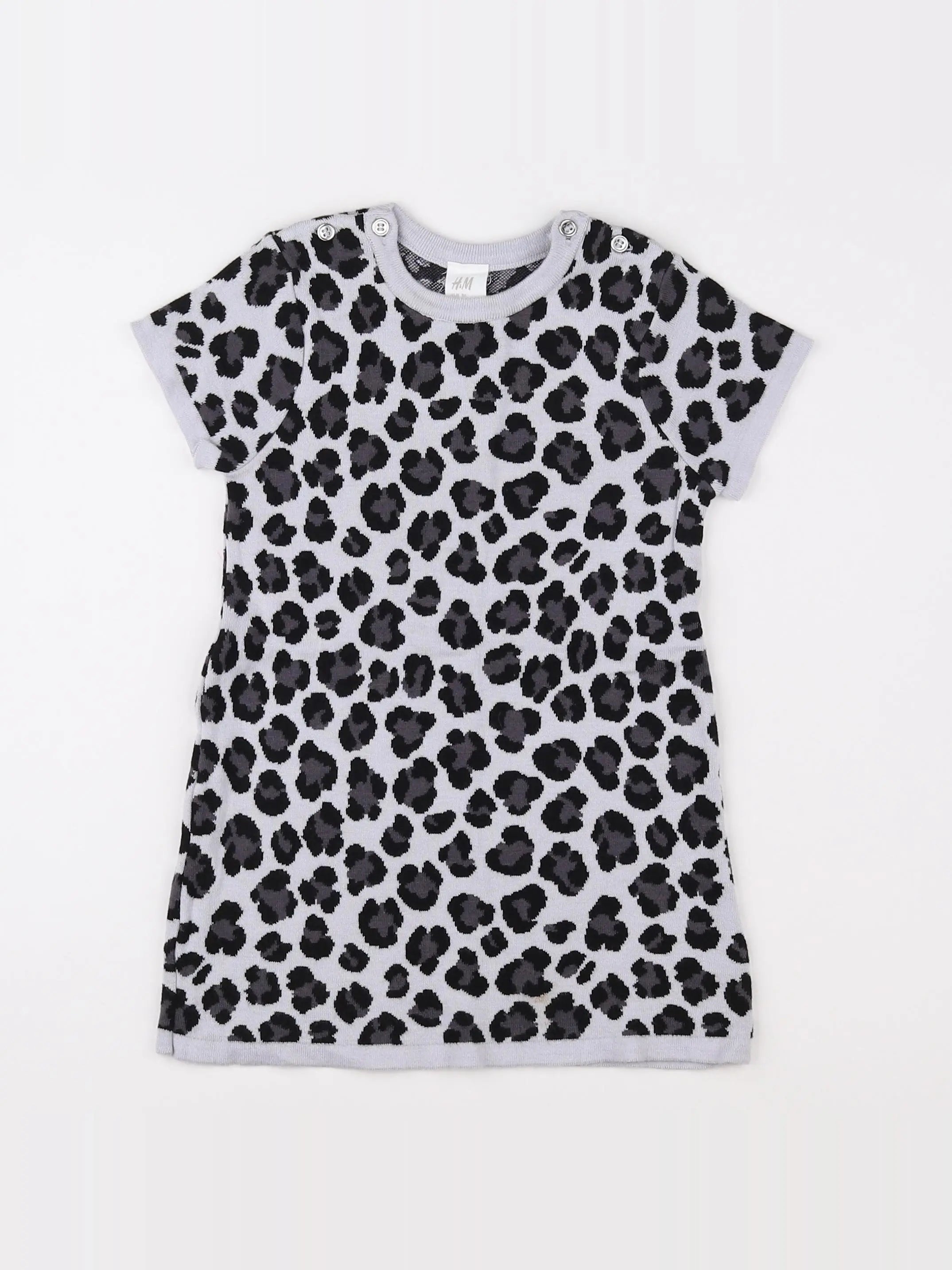 H&M - robe gris - 12/18 mois