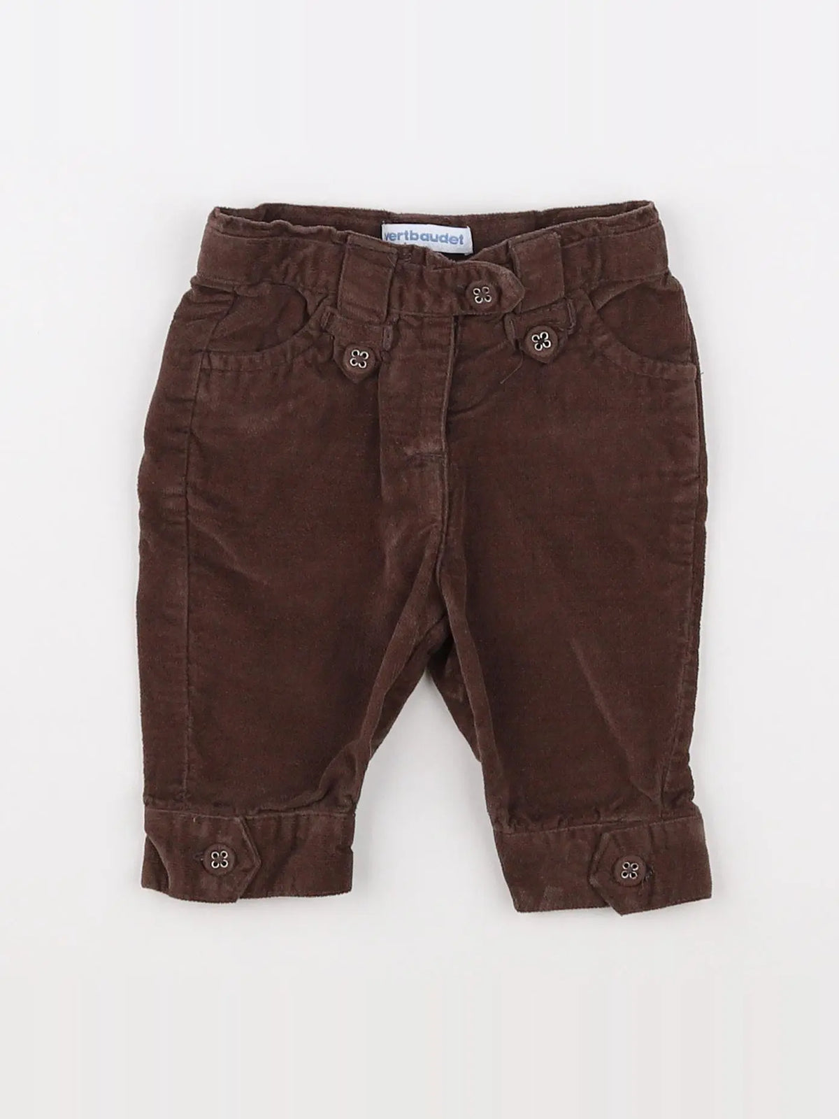 Vertbaudet - pantalon marron - 3 mois