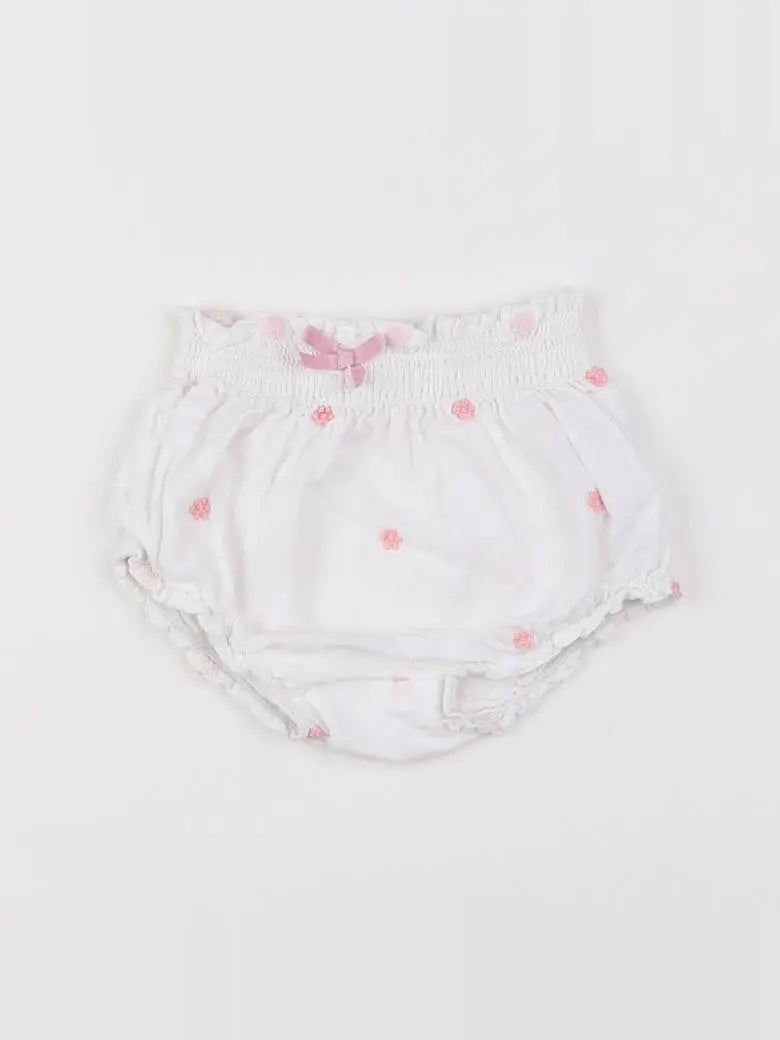 Sfera - bloomer blanc, rose - 1/3 mois