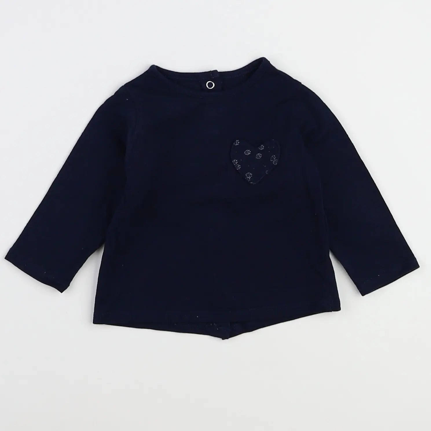 Vertbaudet - tee-shirt bleu - 3 mois