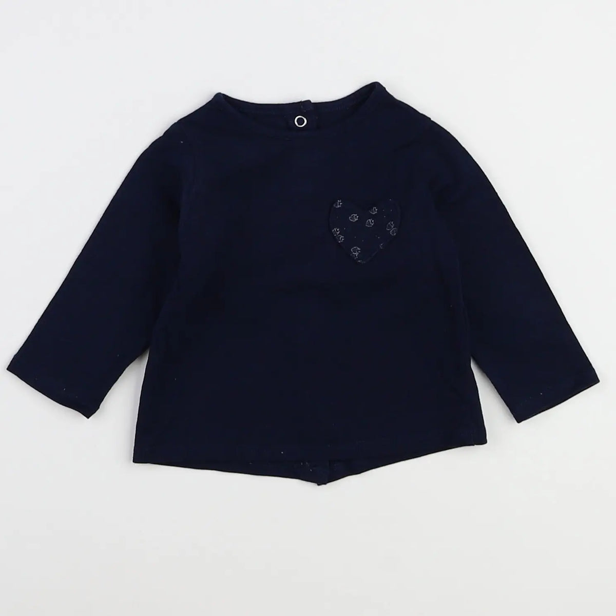 Vertbaudet - tee-shirt bleu - 3 mois