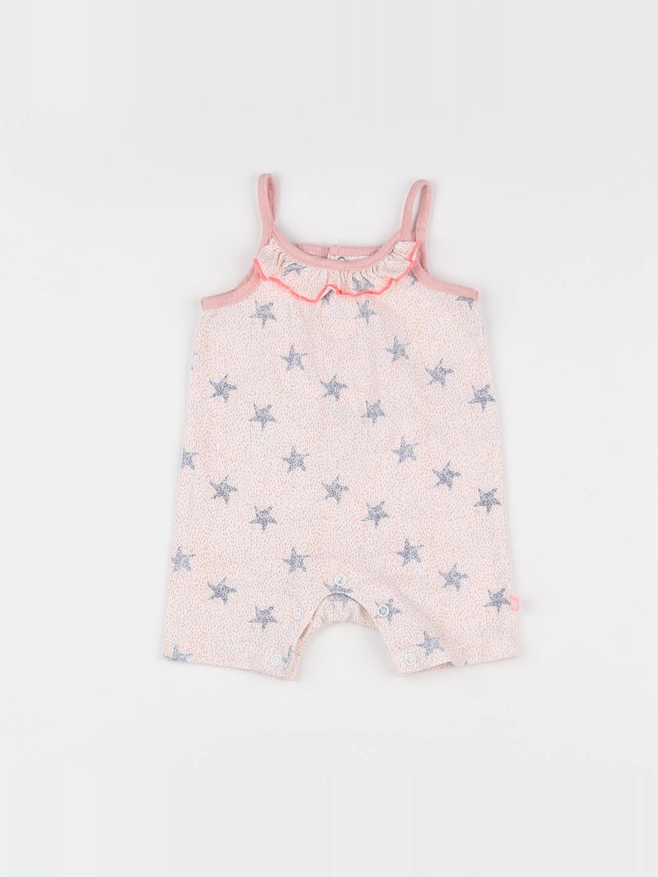 Noukie's - combinaison blanc, rose - 3 mois