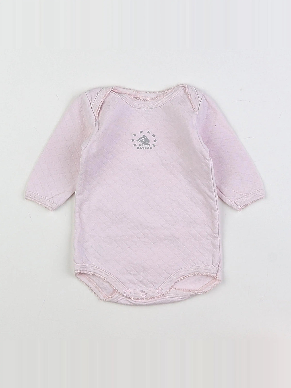 Petit Bateau - body rose - 3 mois
