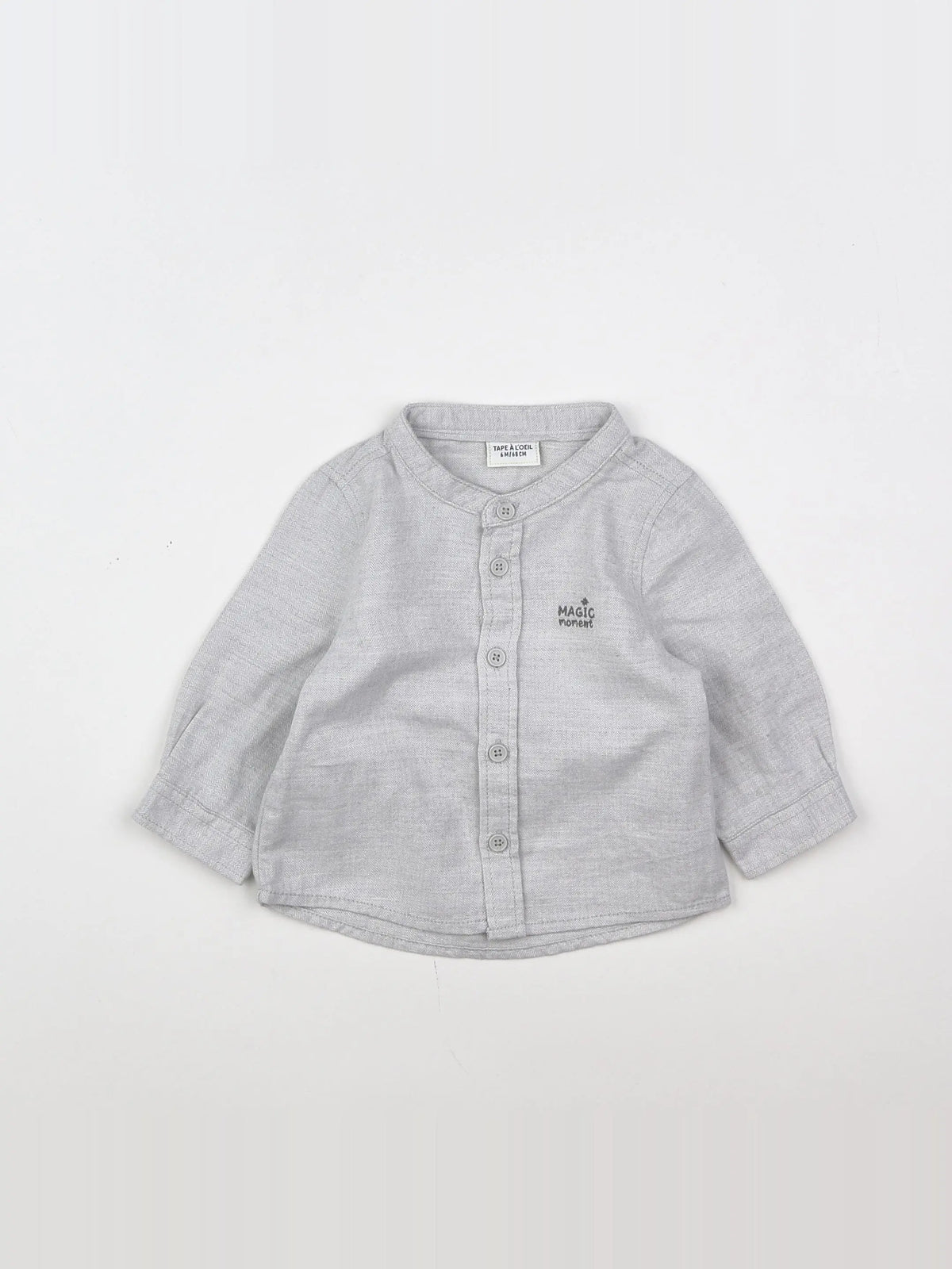 Tape à l'oeil - chemise gris - 6 mois