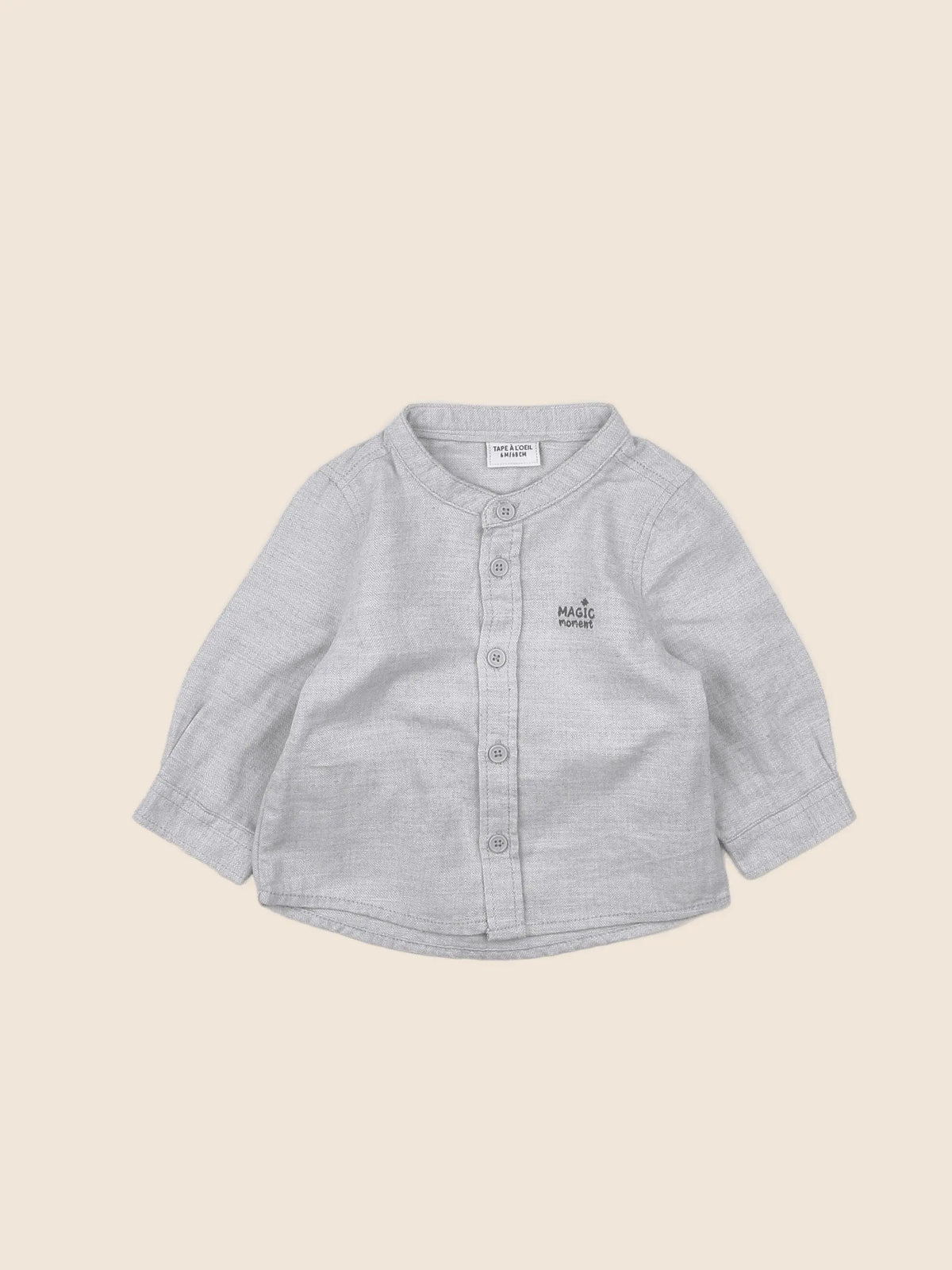 Tape à l'oeil - chemise gris - 6 mois