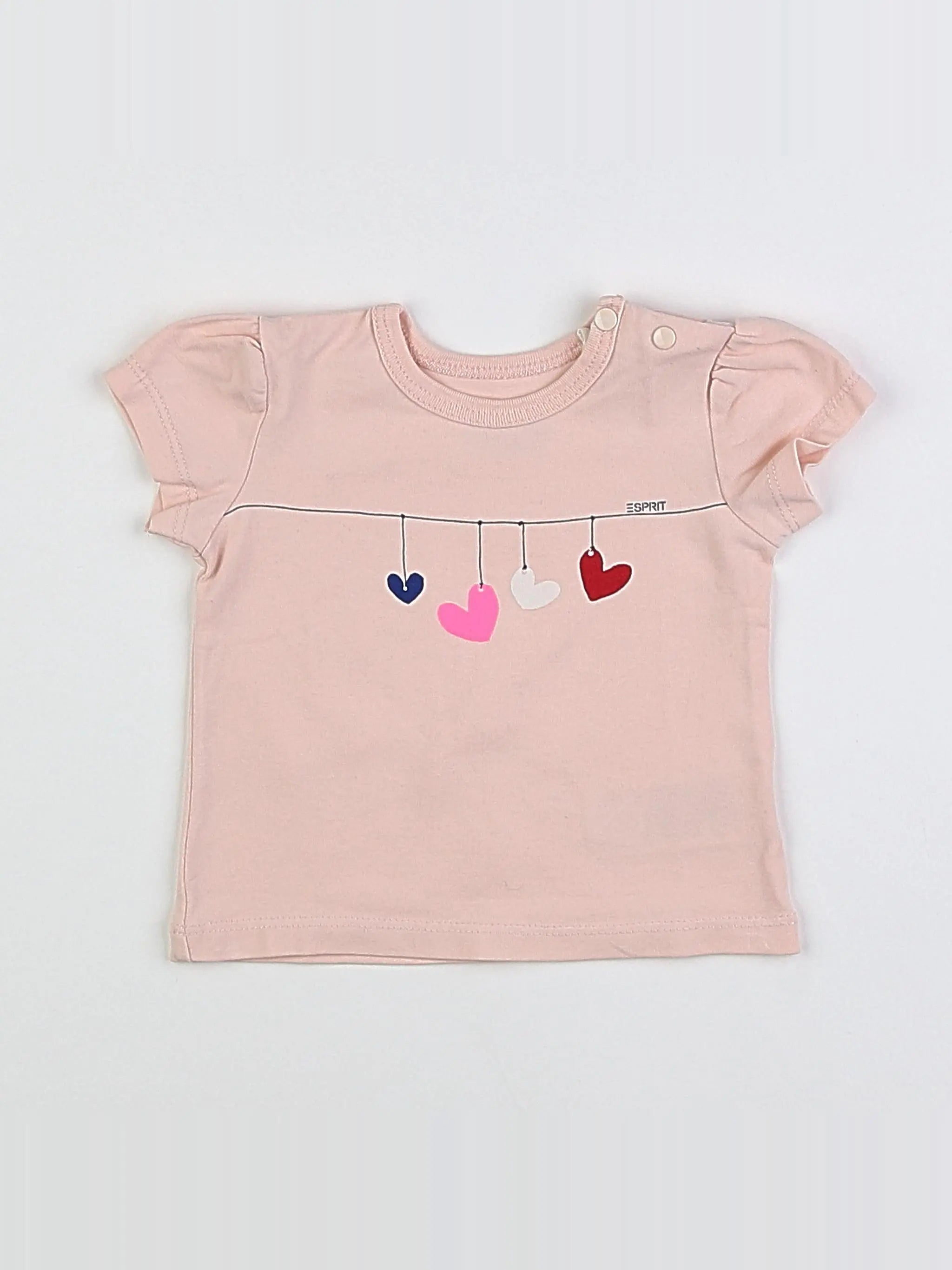 Esprit - tee-shirt rose - 3 mois