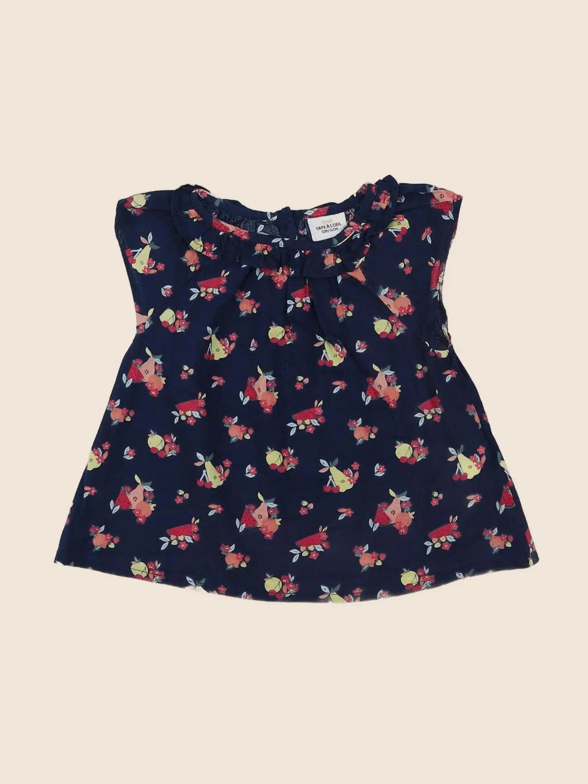 Tape à l'oeil - blouse bleu - 12 mois