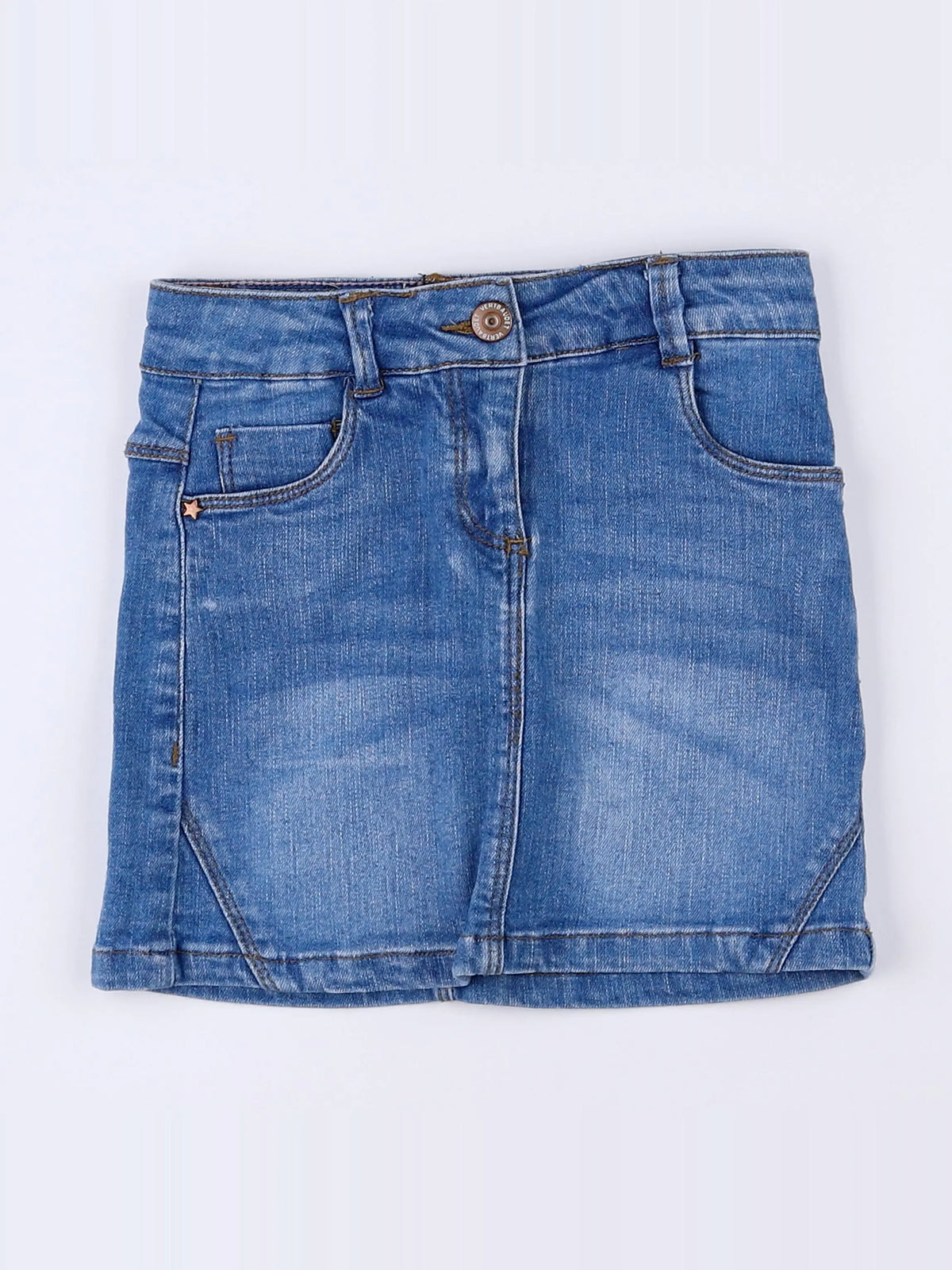 Vertbaudet - jupe bleu - 6 ans