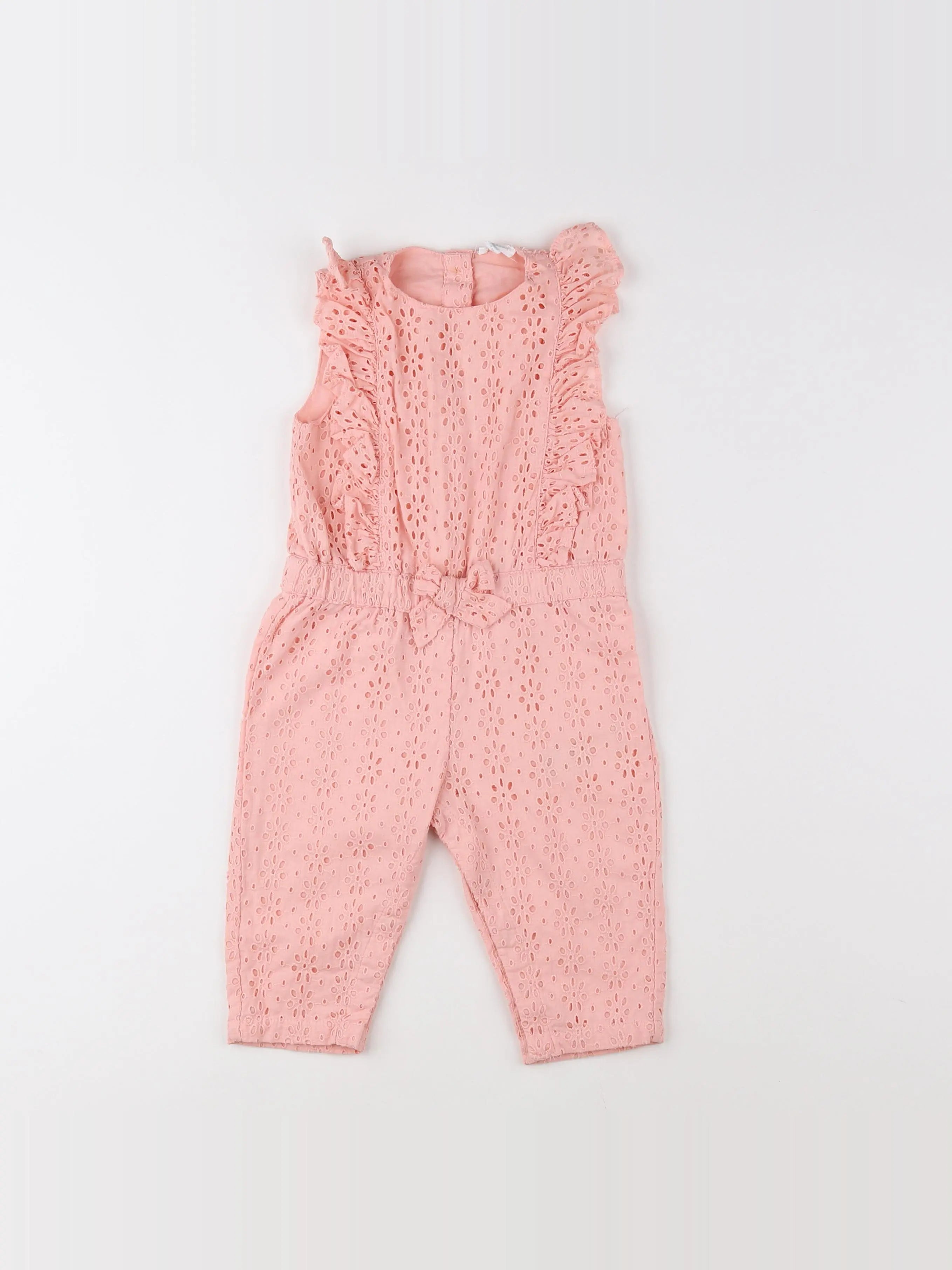 Vertbaudet - combinaison rose - 12 mois