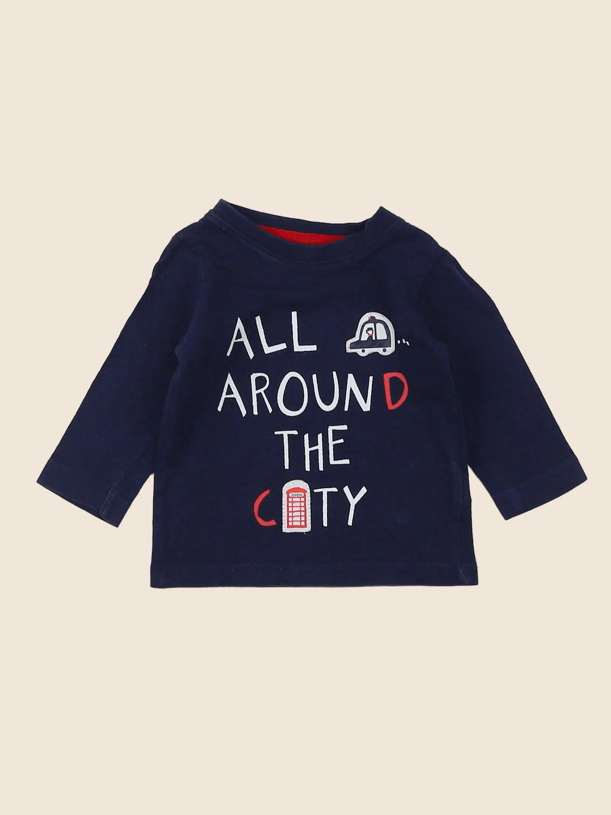 Vertbaudet - tee-shirt bleu - 3 mois