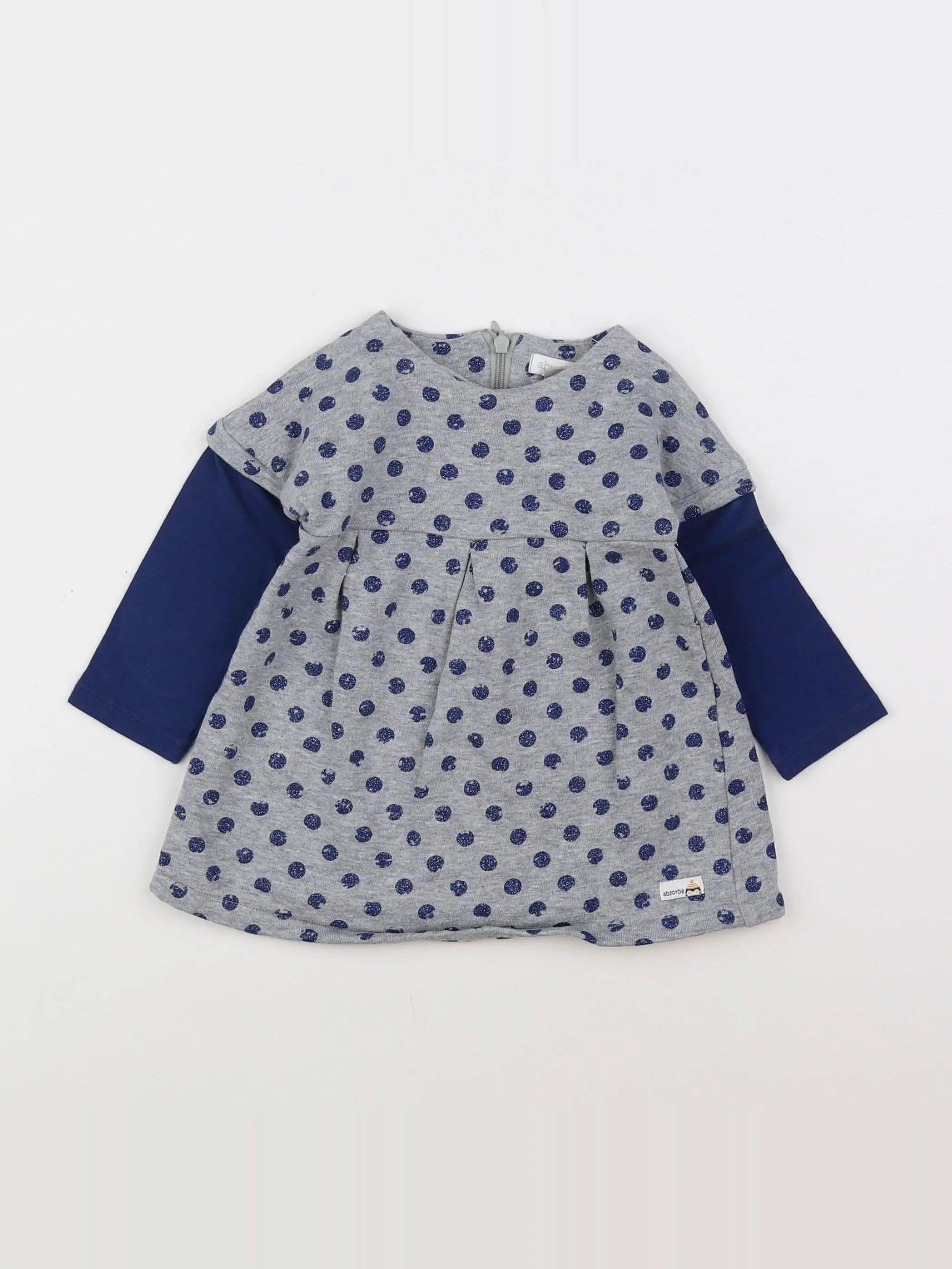 Absorba - robe gris - 9 mois