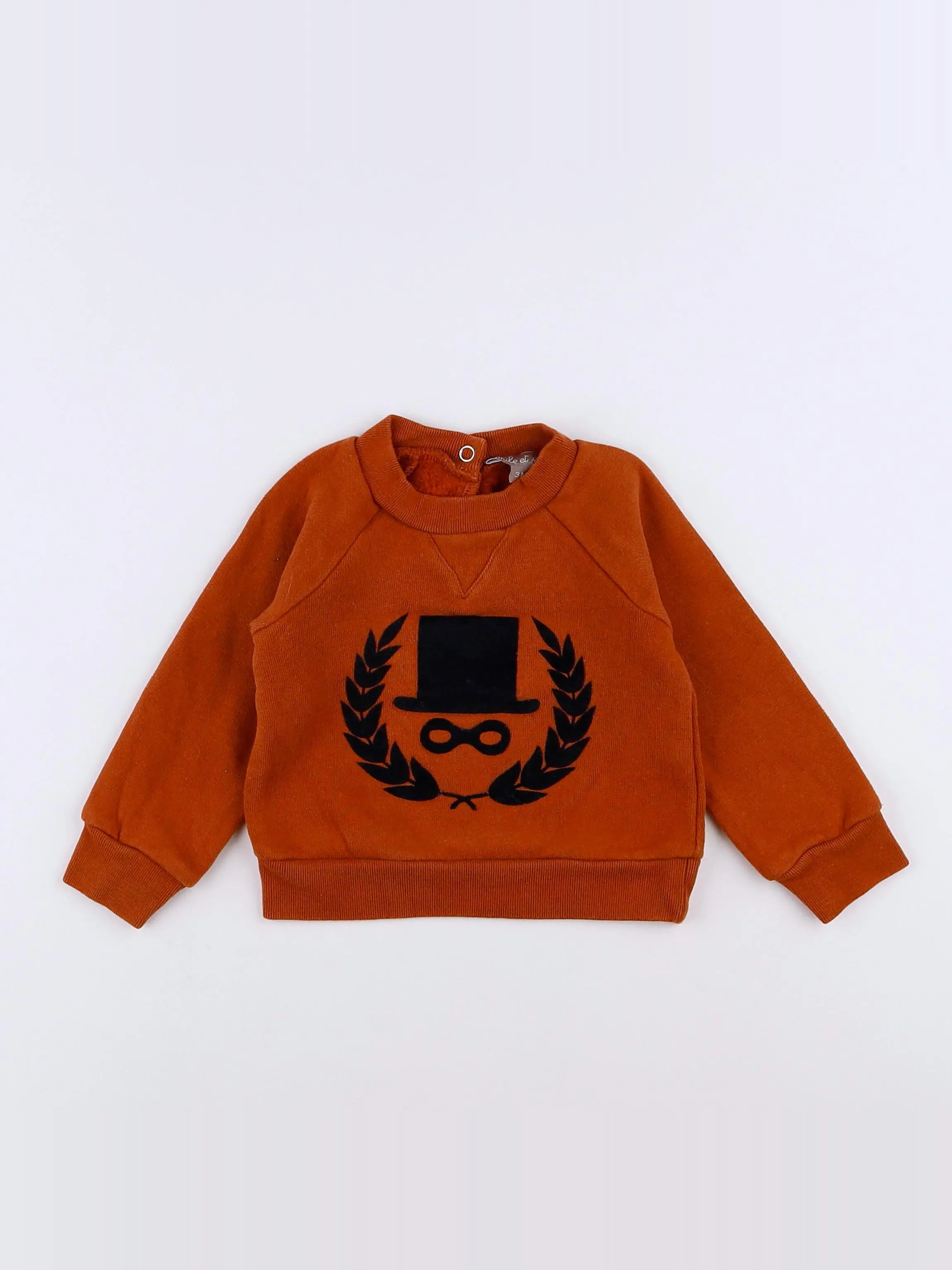 Emile et Ida - sweat marron - 3 mois