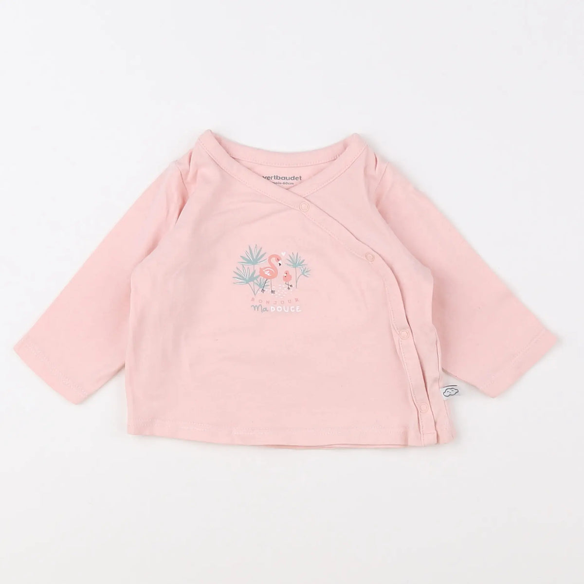 Vertbaudet - tee-shirt rose - 3 mois