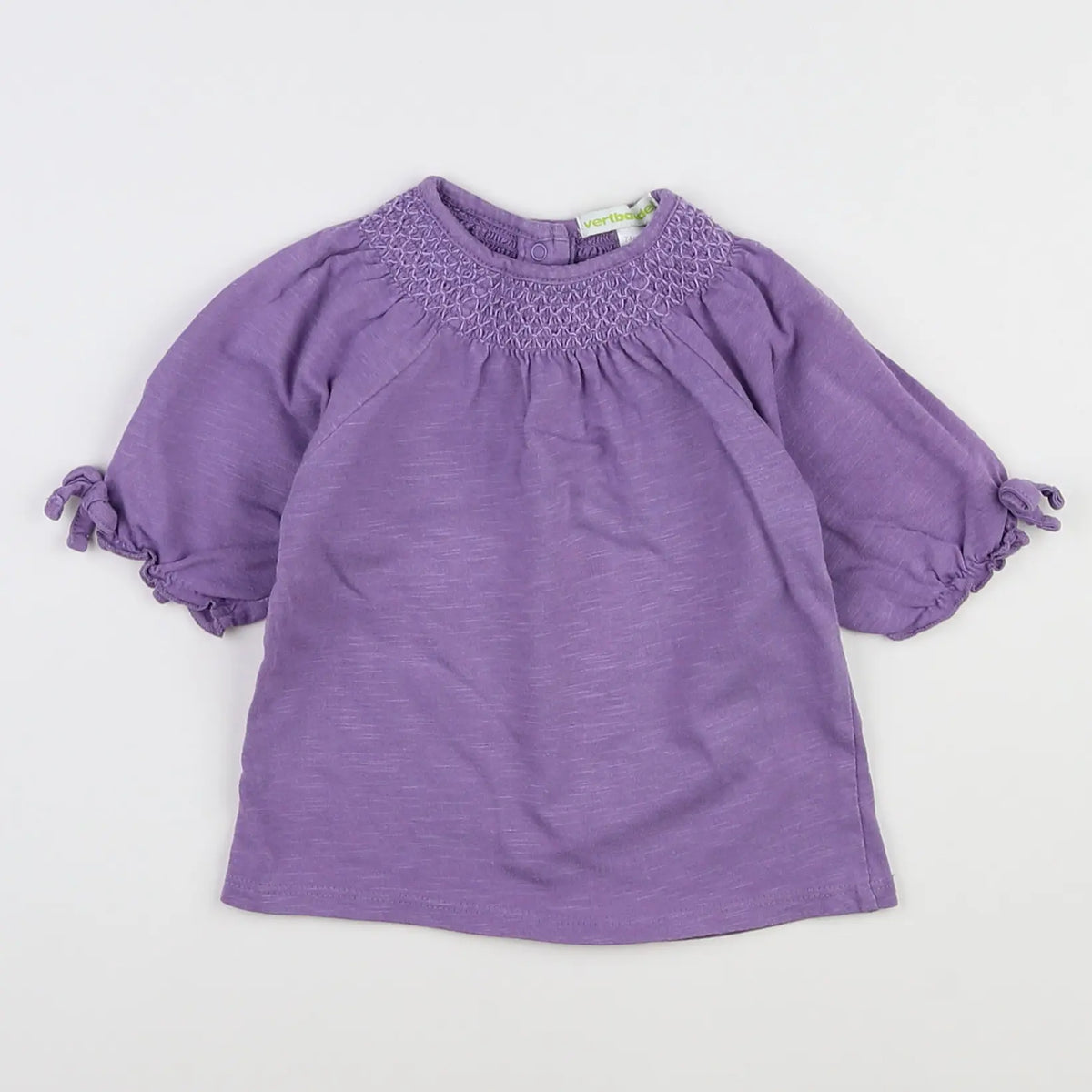 Vertbaudet - tee-shirt violet - 12 mois