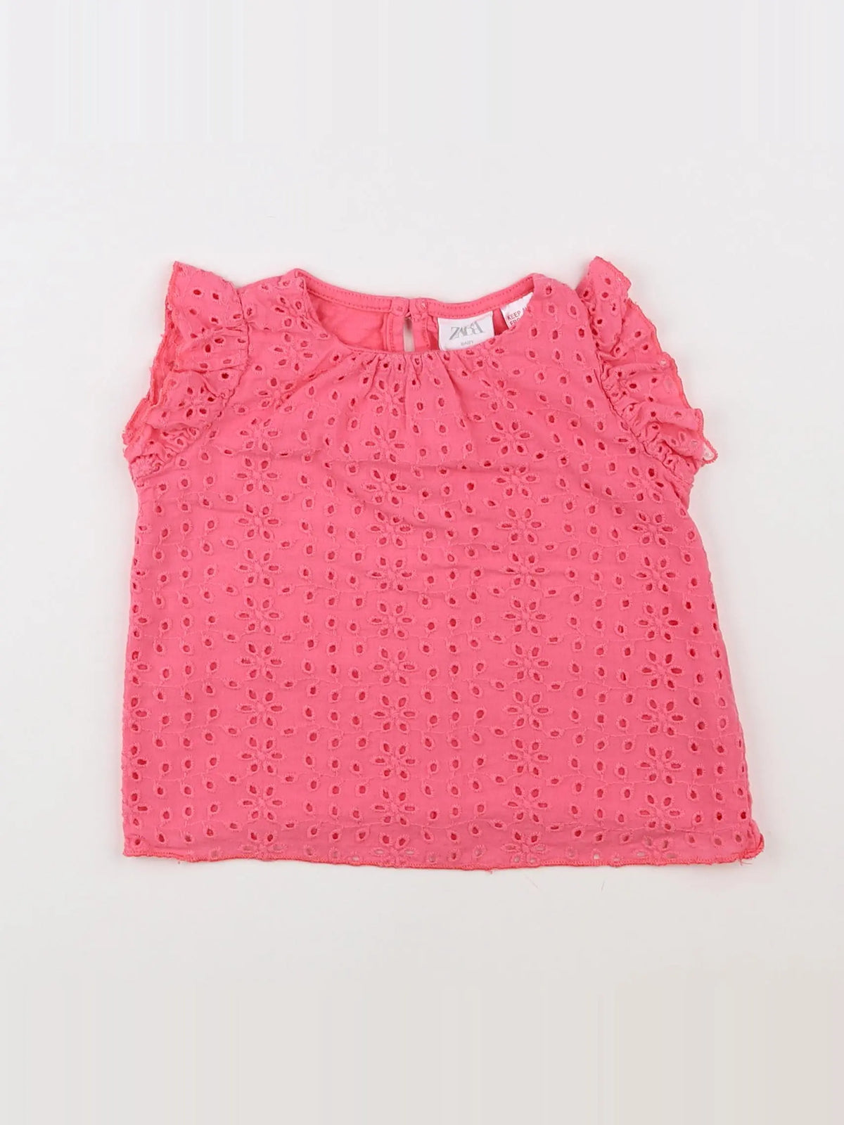 Zara - blouse rose - 12/18 mois