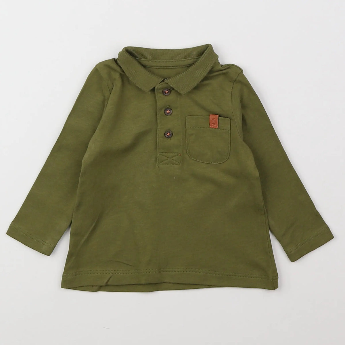 Vertbaudet - polo vert - 3 mois